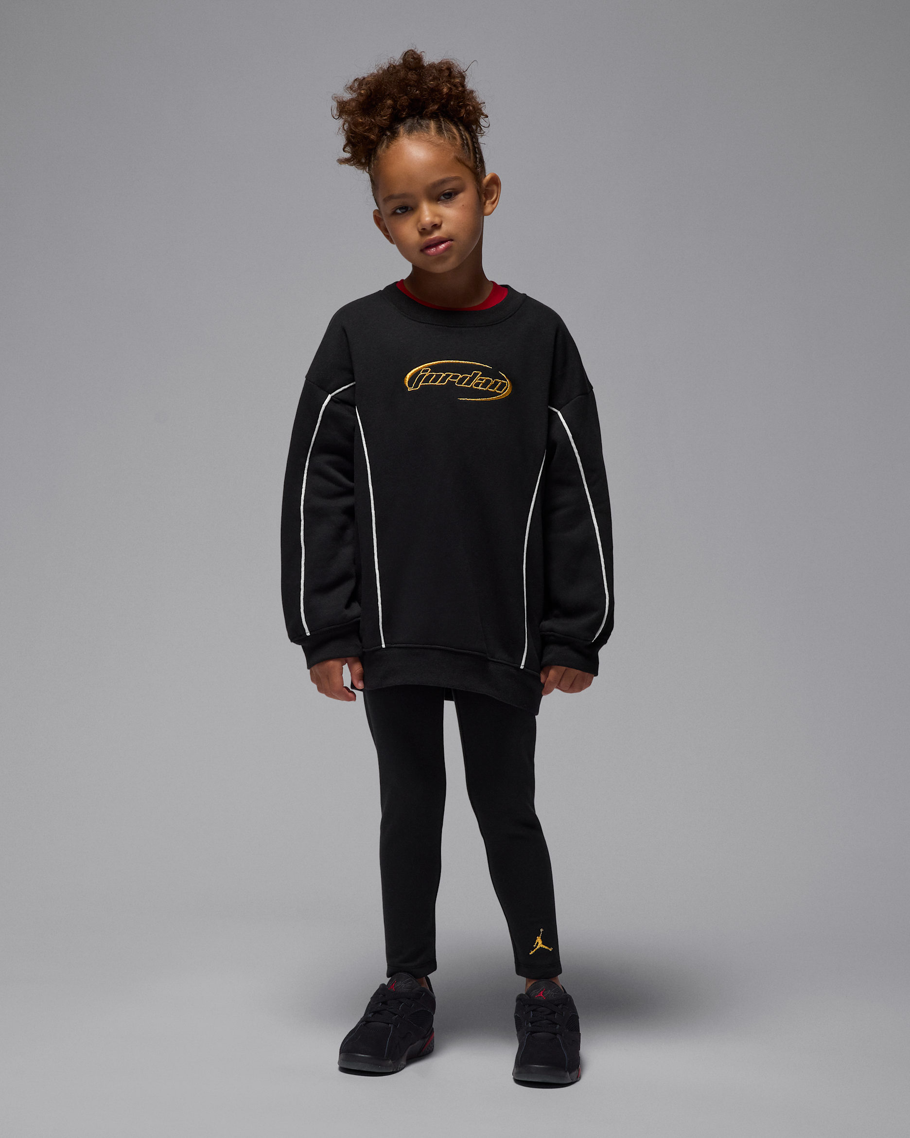 Jordan Mountainside 2-teiliges Fleece-Set (jüngere Kinder) - Schwarz