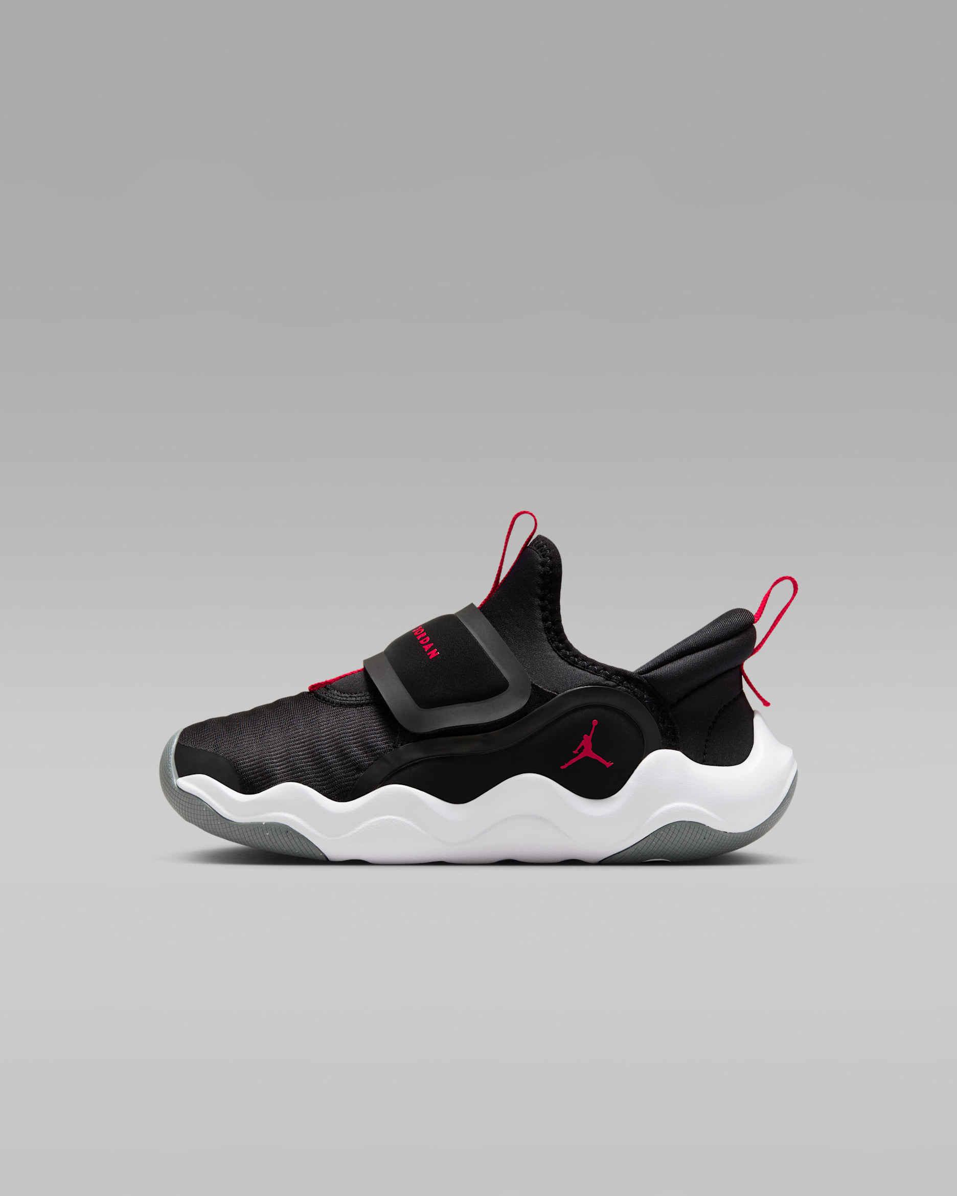 Tenis para niños de preescolar Jordan 23/7.2 EasyOn - Negro/Gris azulado/Blanco/Rojo universitario