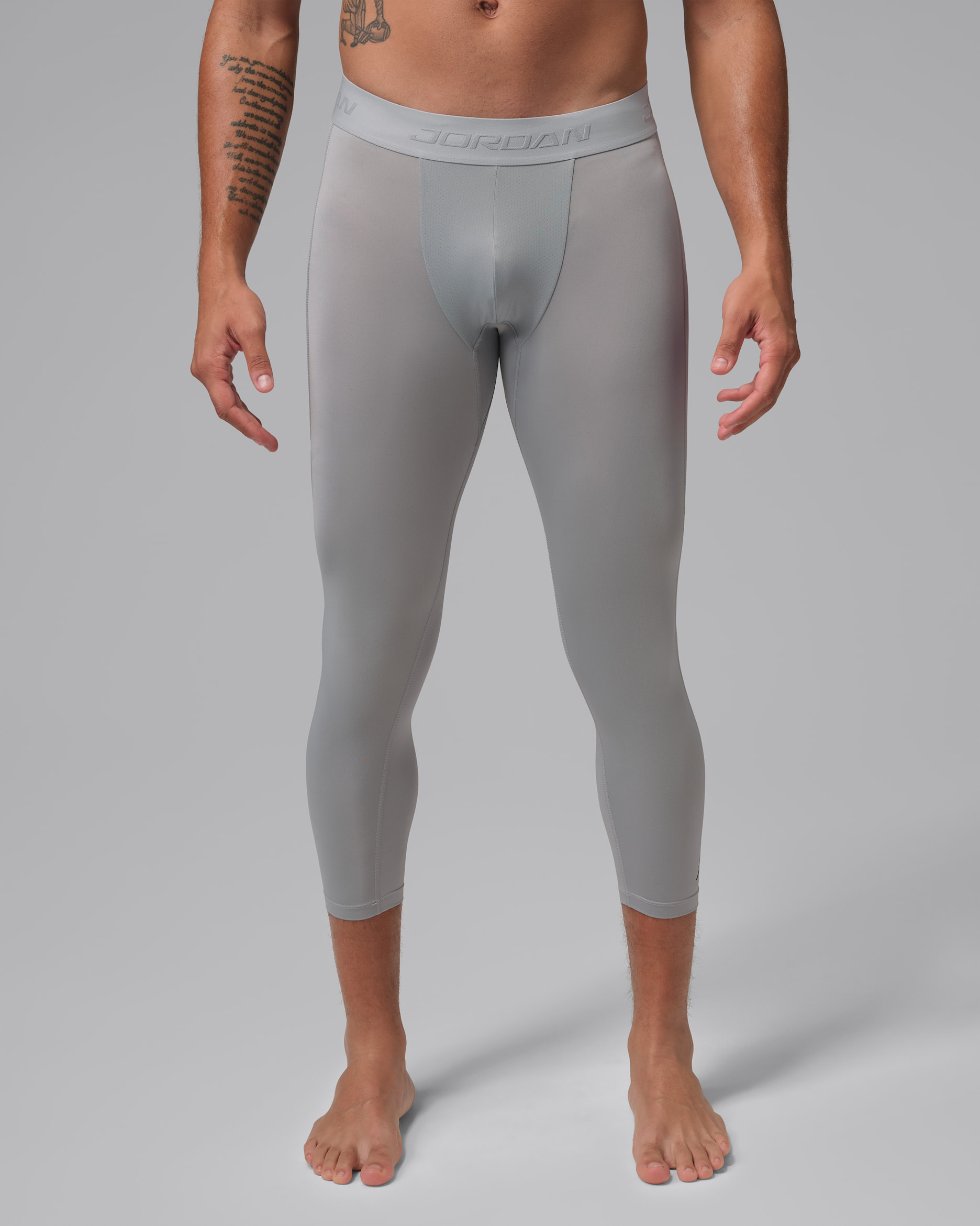 Jordan Sport Essentials Men's Dri-FIT 3/4-Length Tights - Wolf Grey