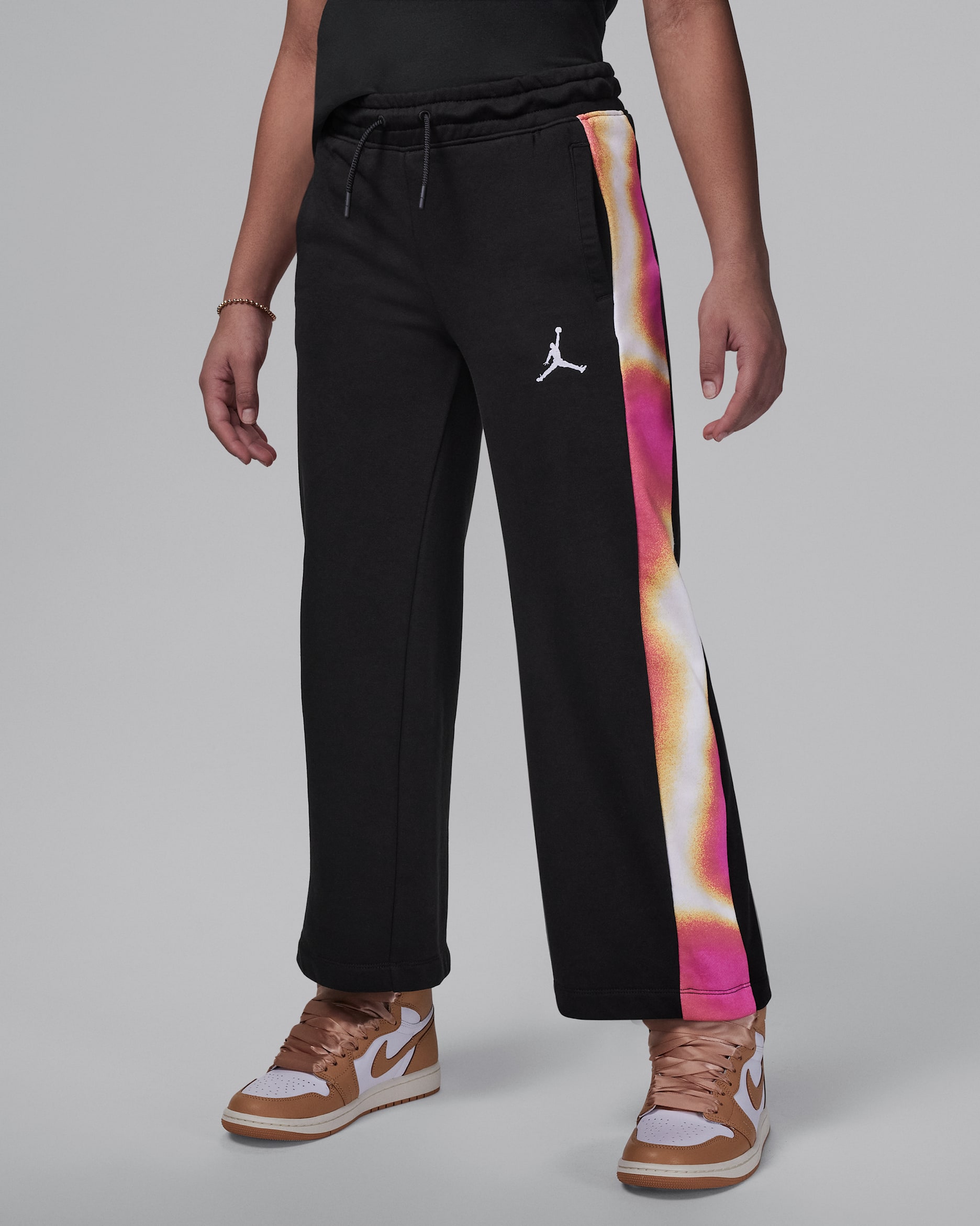 Jordan Lemonade Stand kinderbroek van sweatstof - Zwart