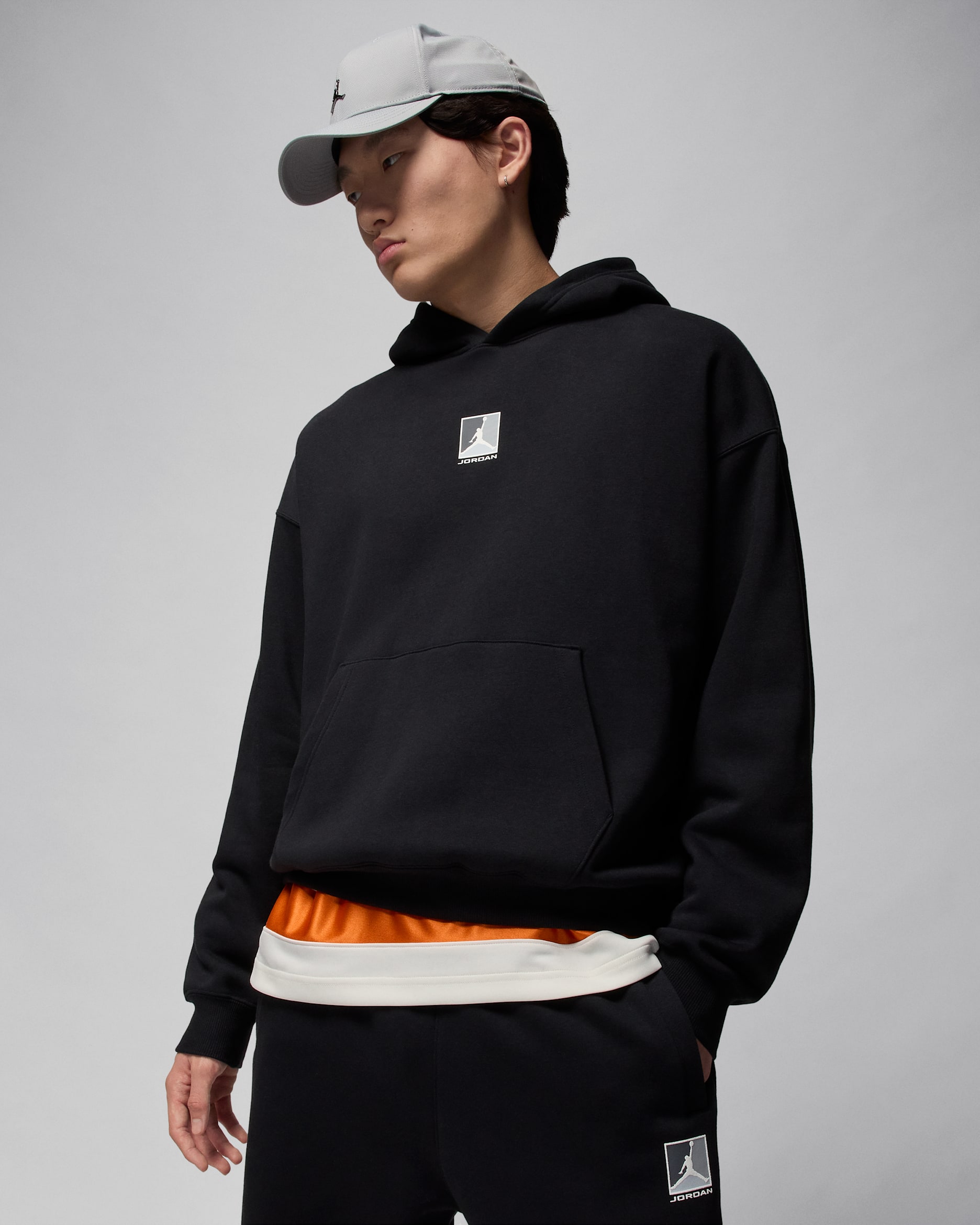 Jordan Brooklyn Fleece Dessuadora amb caputxa estampada - Home - Negre/Blanc