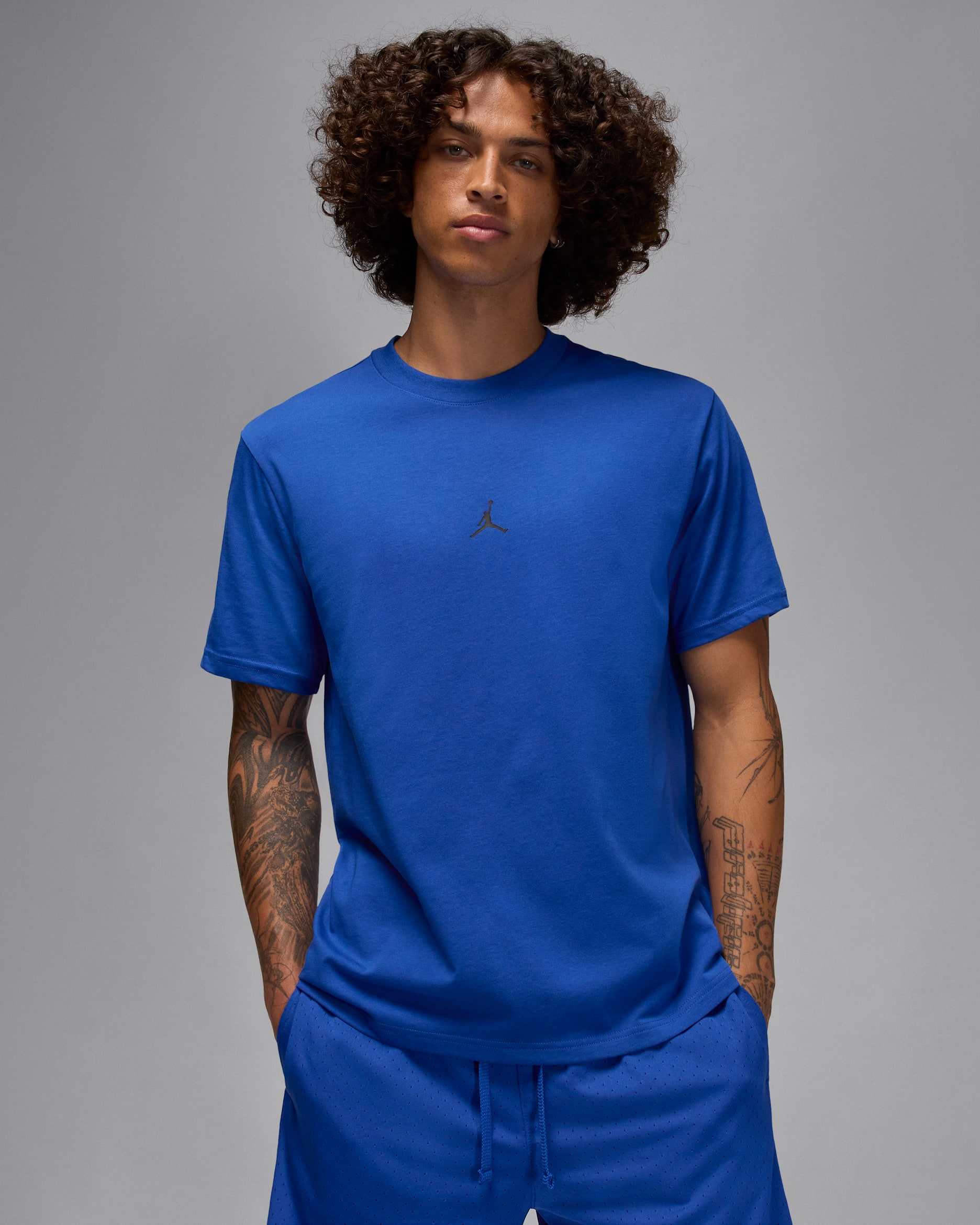 Jordan Sport Men's Dri-FIT Jumpman T-Shirt - Game Royal/Black