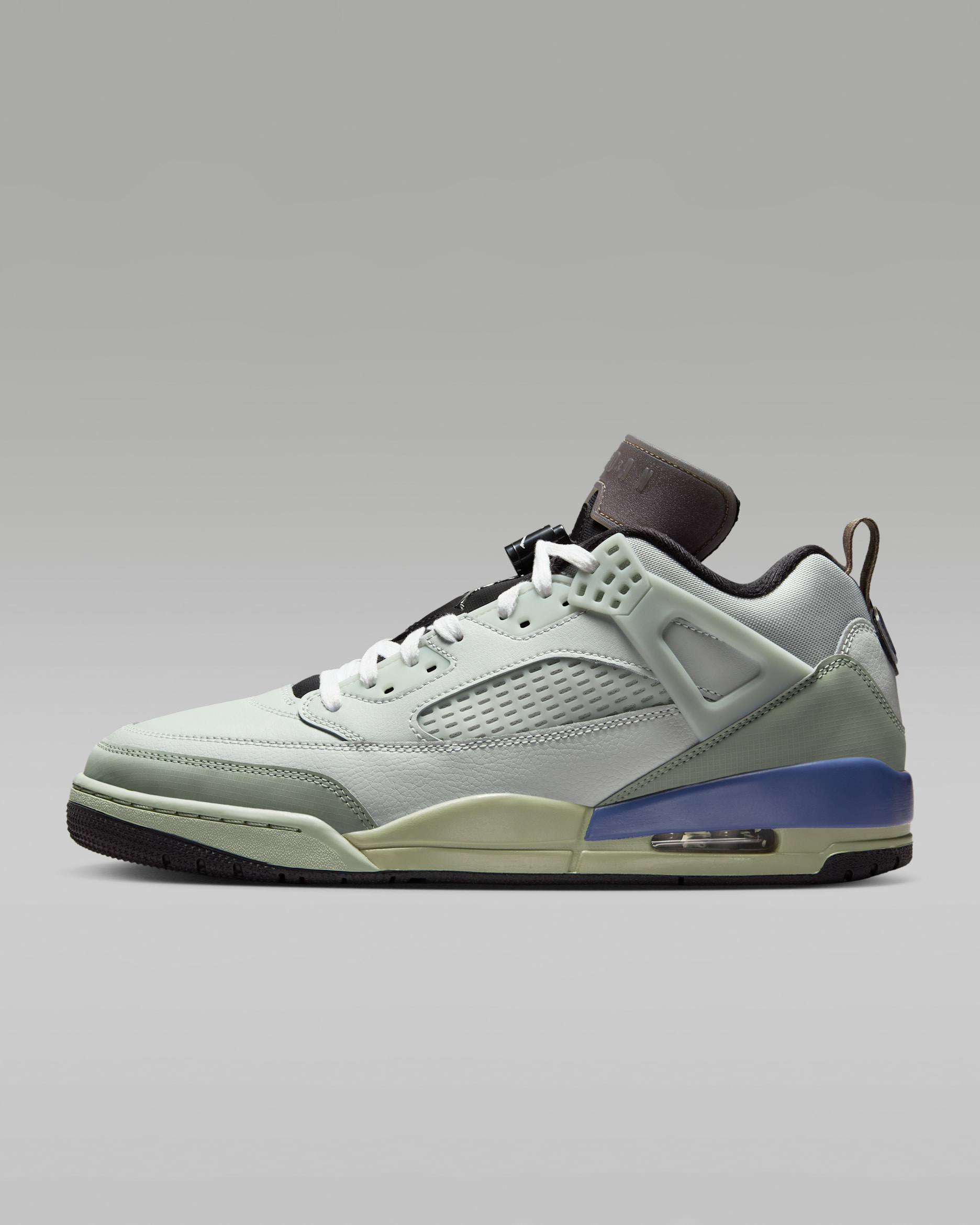 รองเท้าผู้ชาย Jordan Spizike Low - Light Silver/Jade Horizon/Diffused Blue/Metallic Silver