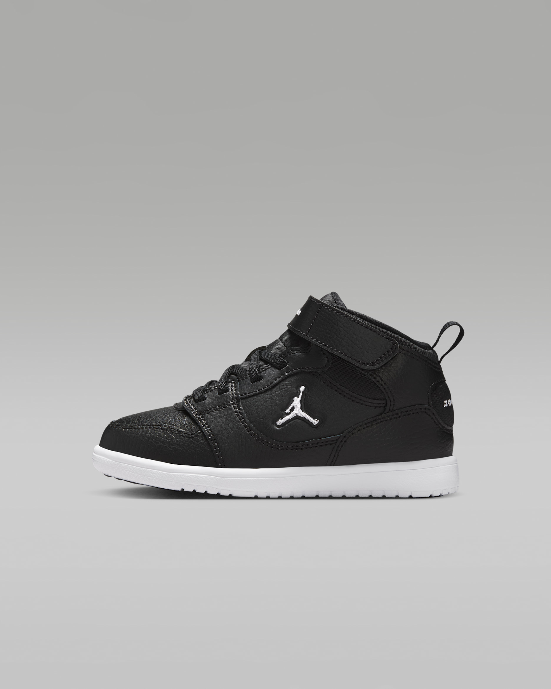 Jordan Court Connect Mid Little Kids' Shoes - Black/White