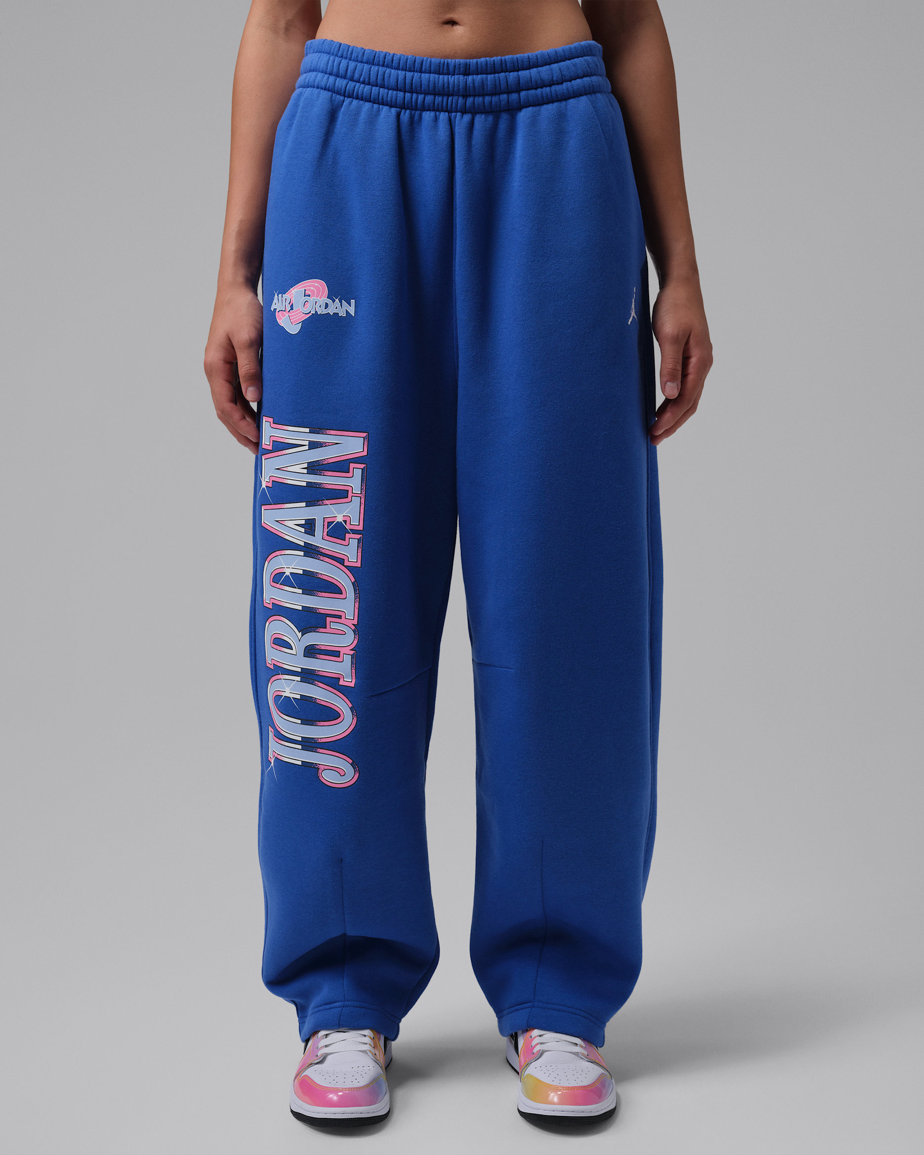 Jordan Brooklyn Space Jam Women's Fleece Trousers - Varsity Royal/White