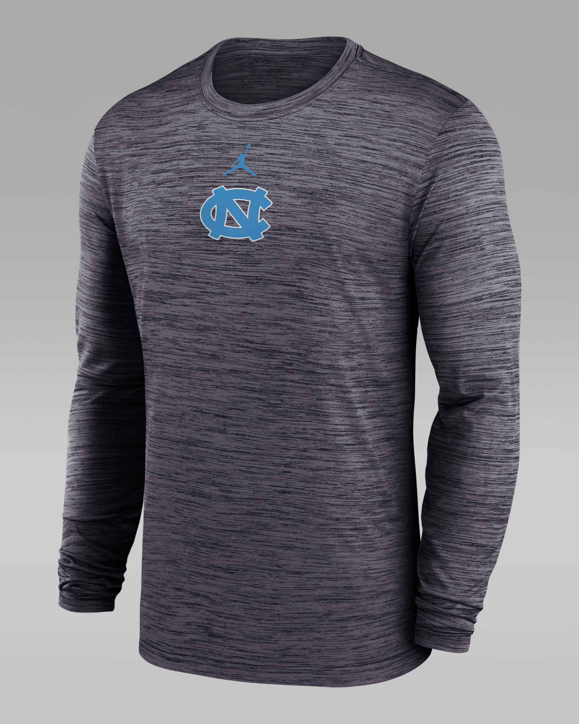 North Carolina Sideline Velocity Men's Jordan Brand Dri-FIT College Long-Sleeve T-Shirt - Black