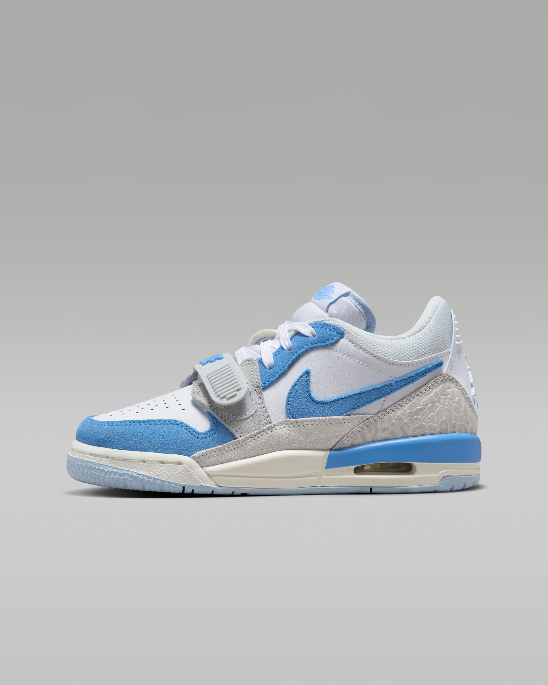 Tenis para niños grandes Air Jordan Legacy 312 Low - Blanco/Platino puro/Vela/Azul leyenda