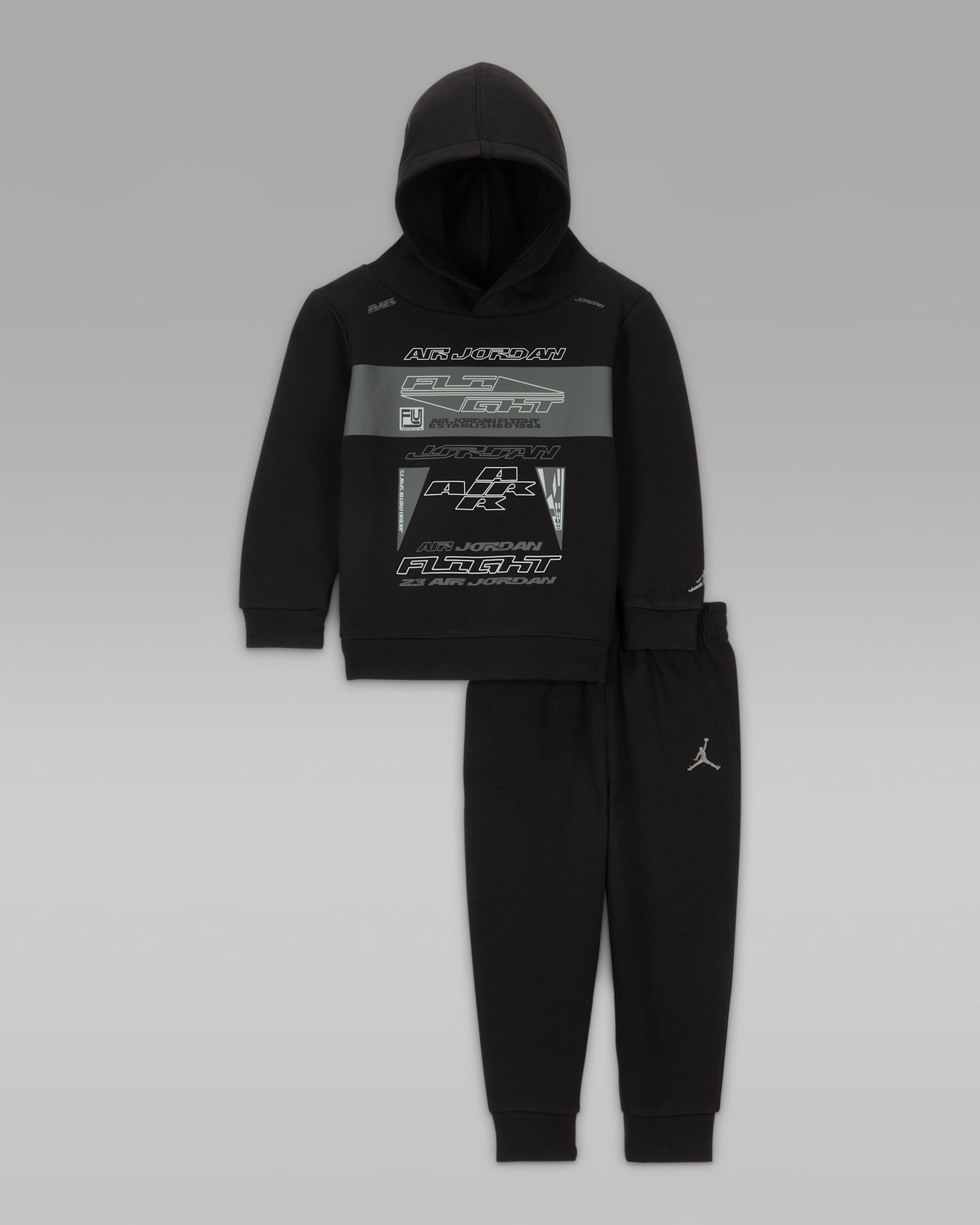 Jordan MJ Flight MVP Baby (12–24M) 2-Piece Fleece Pullover Set - Black