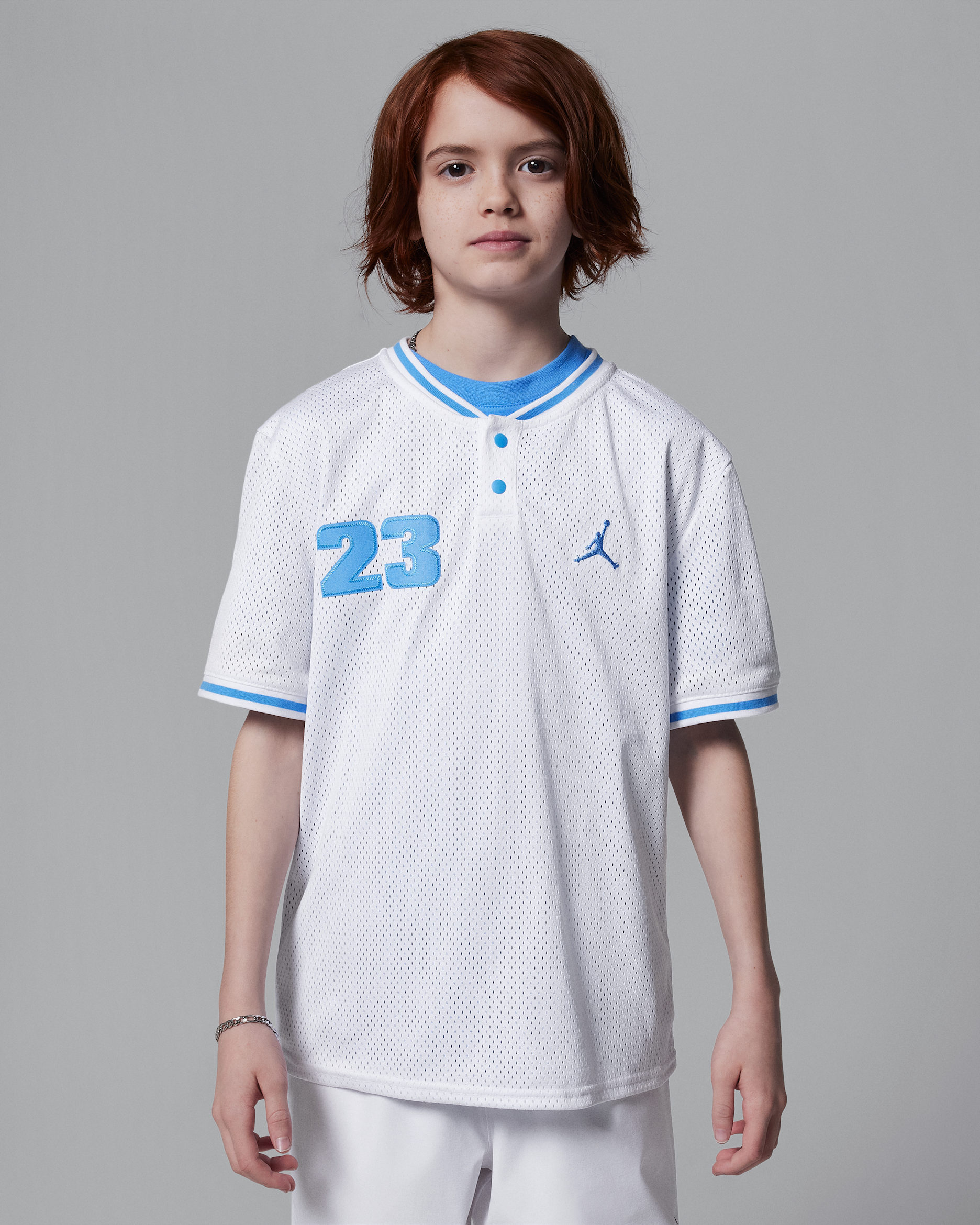 Jersey 23 Elevated para niños talla grande Jordan - Blanco