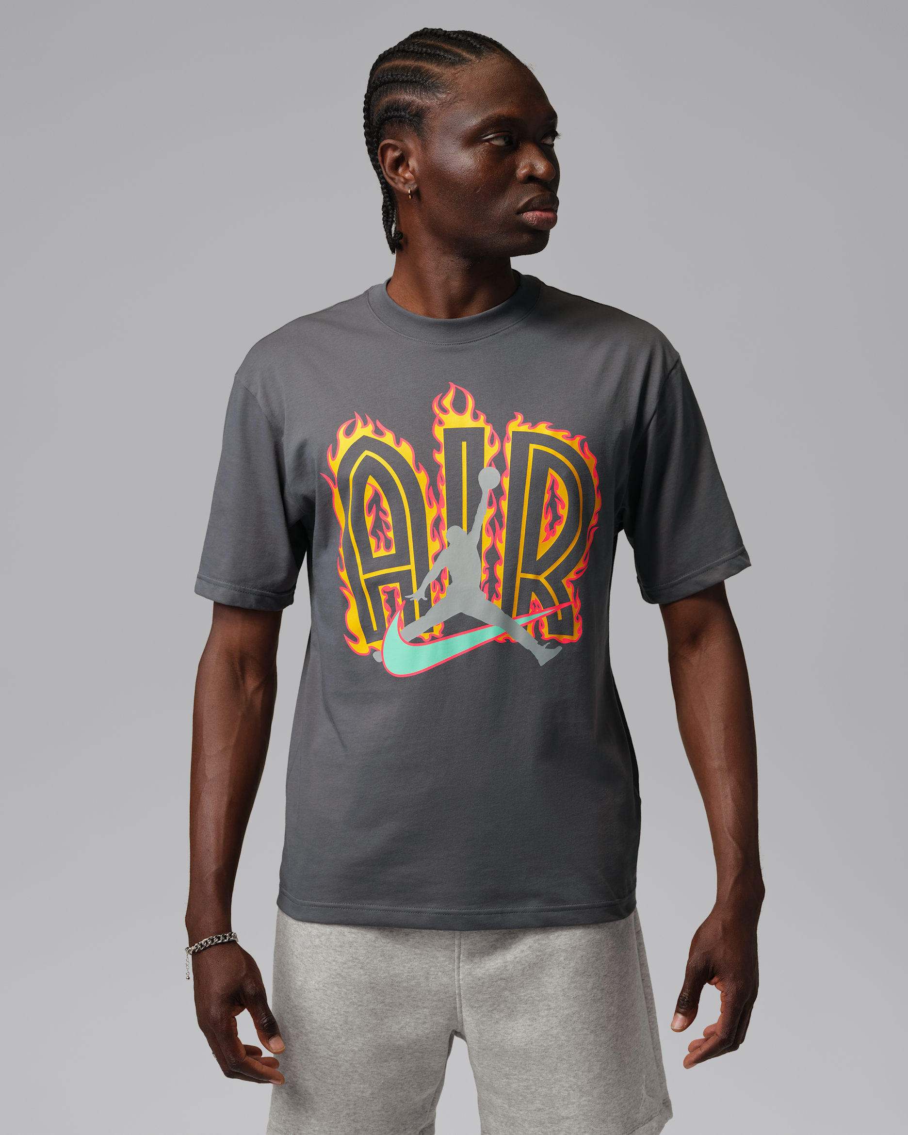 Jordan Men's Script T-Shirt - Iron Grey