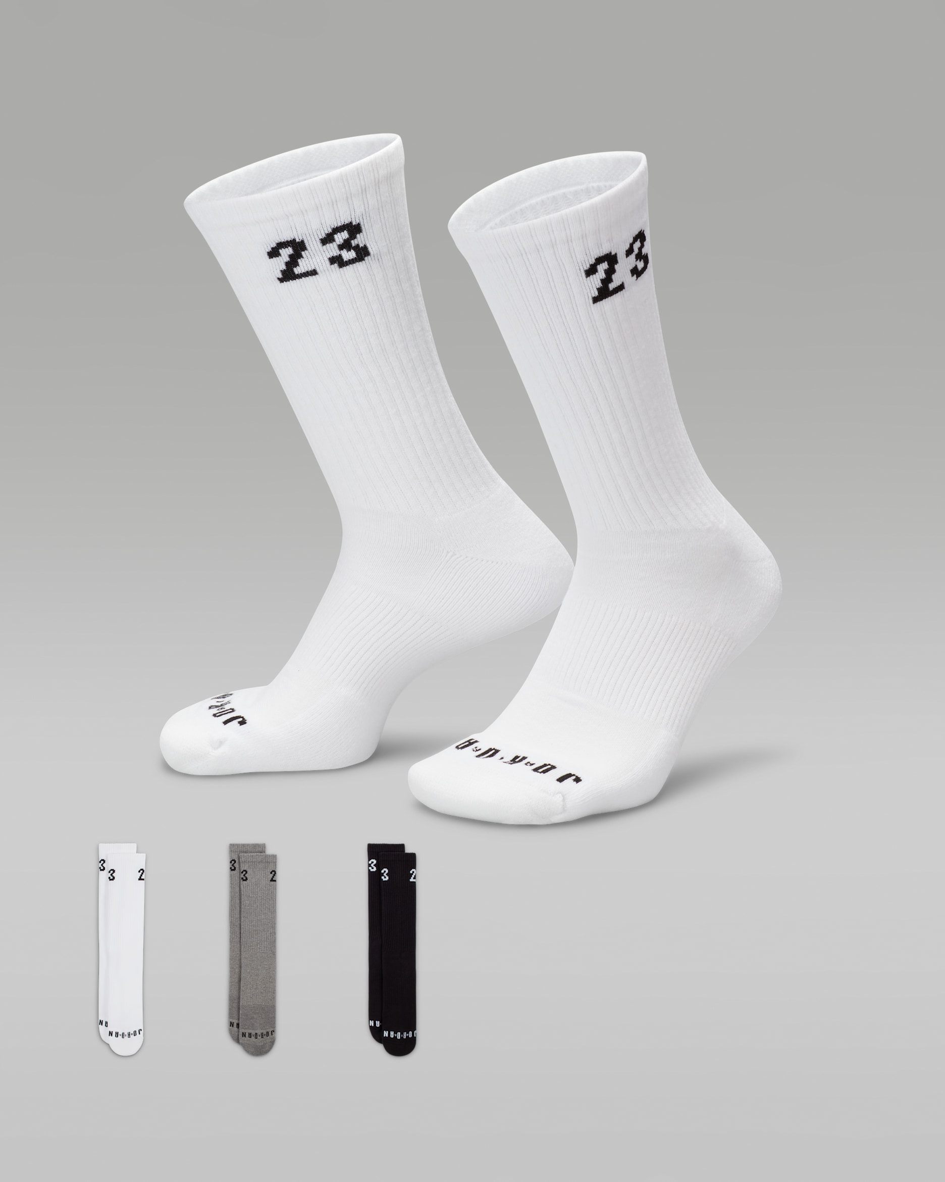Jordan Essentials Crew Socks (3 Pairs) - Multi-Colour