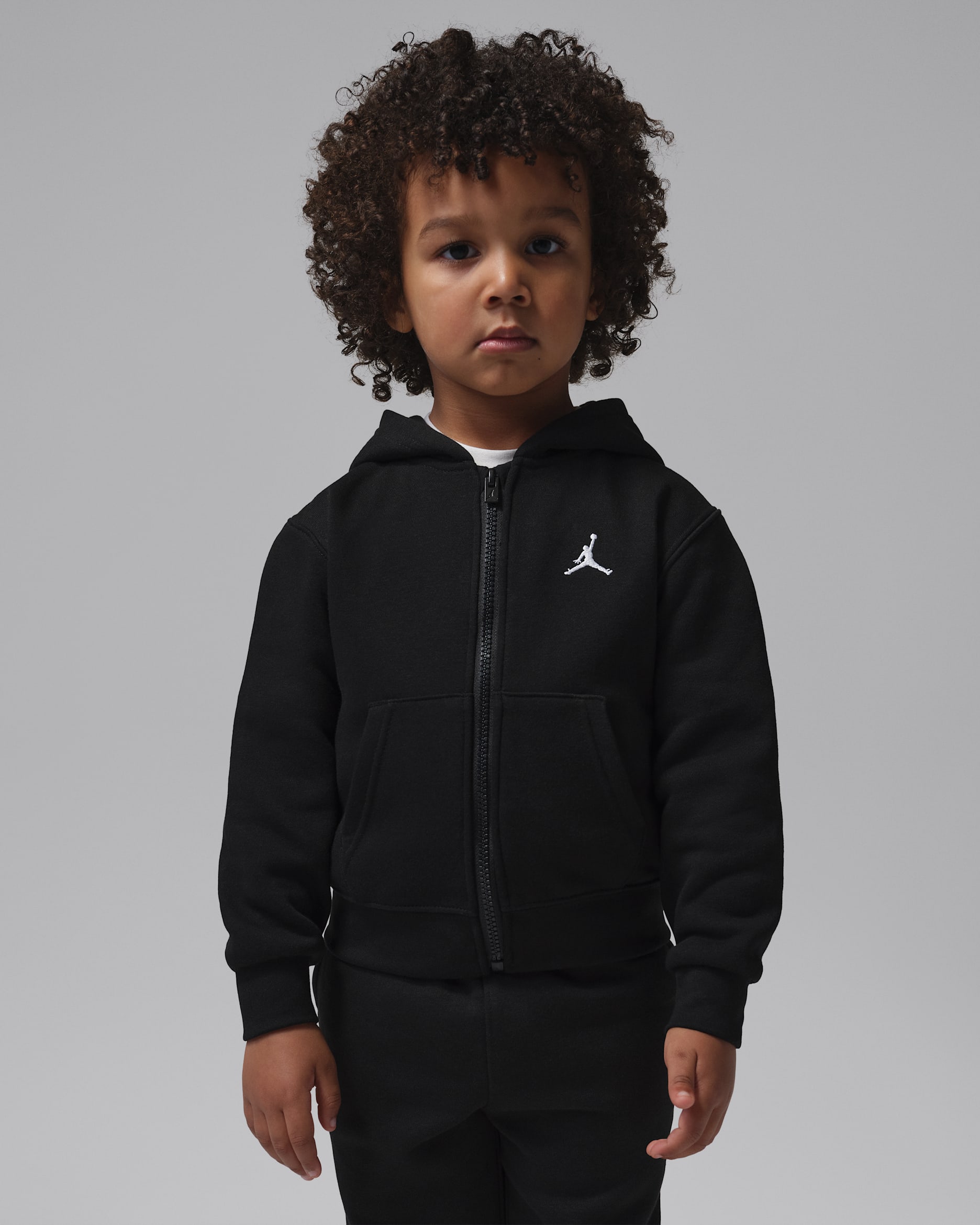 Jordan Brooklyn Fleece Toddler Full-Zip Hoodie - Black