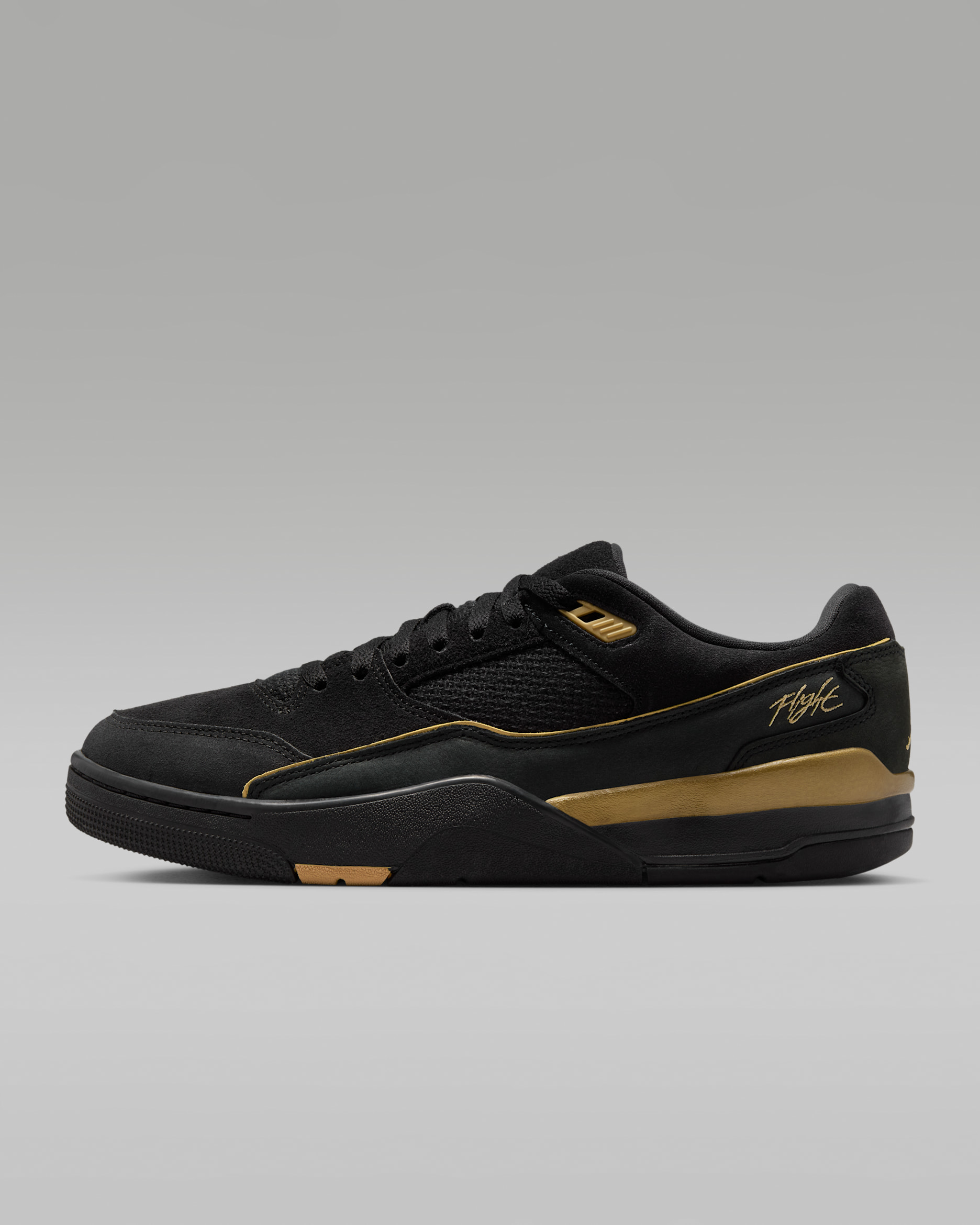 Jordan Flight Court Men's Shoes - Black/Metallic Gold