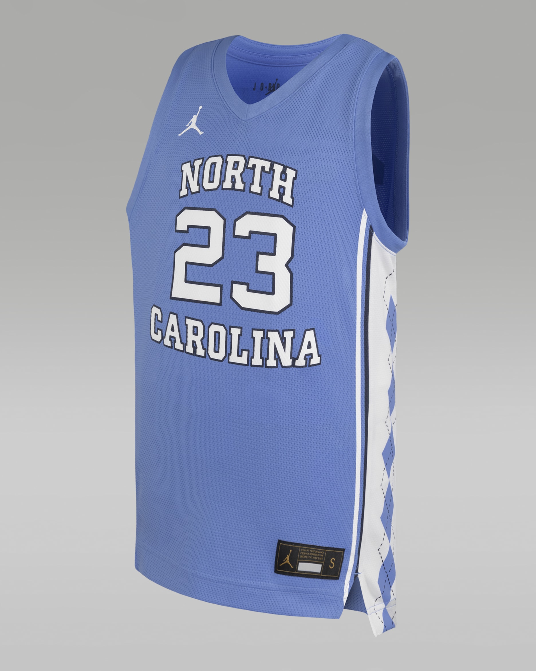 North Carolina Tar Heels Big Kids' Jordan Basketball Replica Jersey - Valor Blue