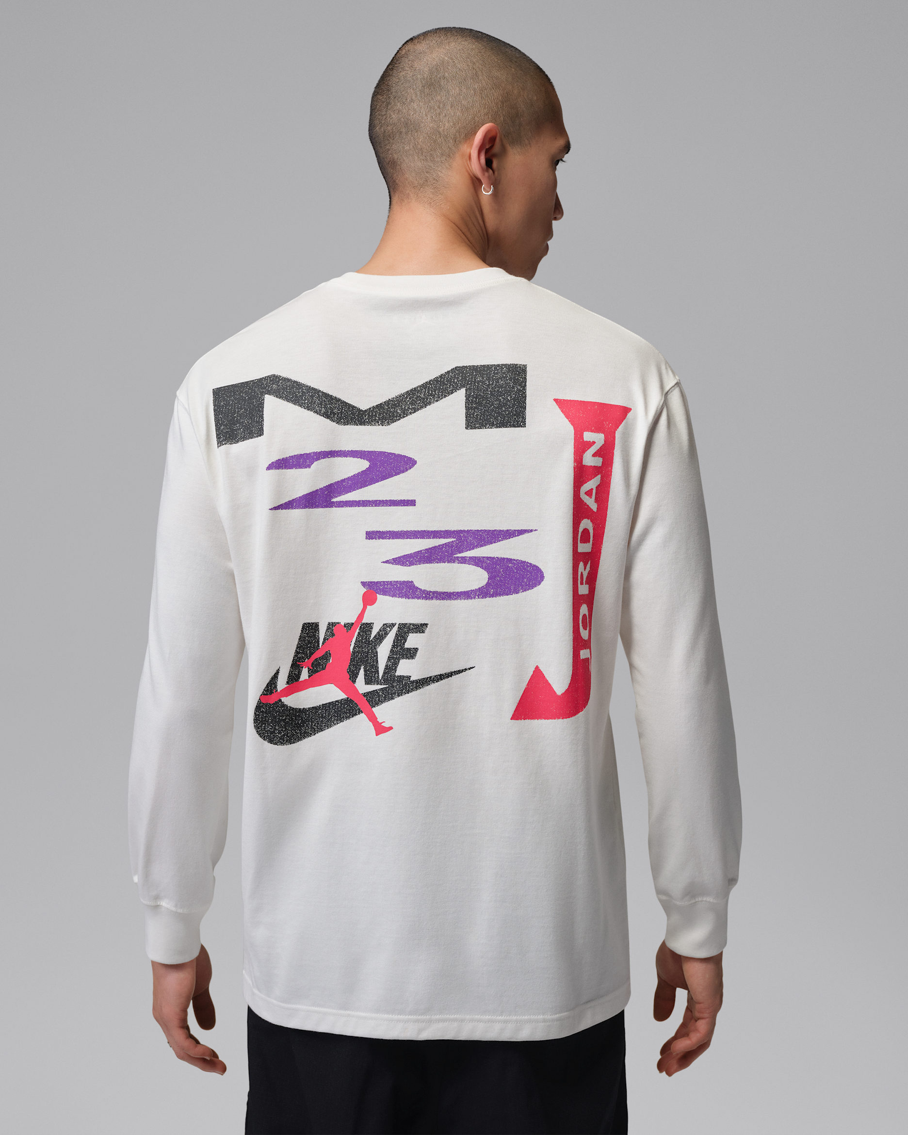 ジョーダン フライト ウィメンズ オーバーサイズド ロングスリーブ Tシャツ - セイル