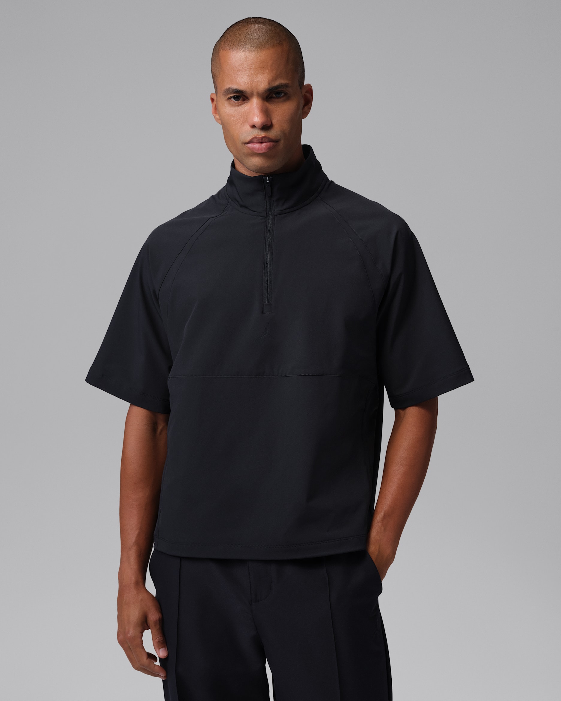 Ανδρική αντιανεμική μπλούζα γκολφ Dri-FIT Jordan - Μαύρο/Μαύρο/Μαύρο
