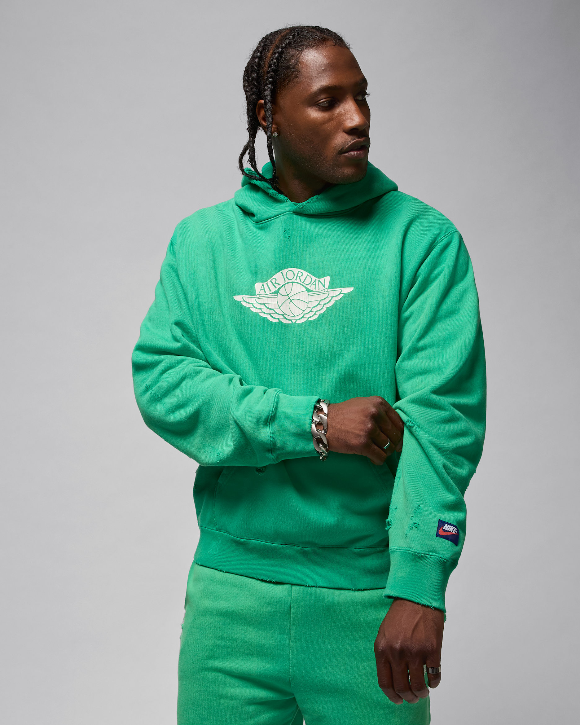 Jordan Rare Air Fleece-Hoodie (Herren) - Stadium Green