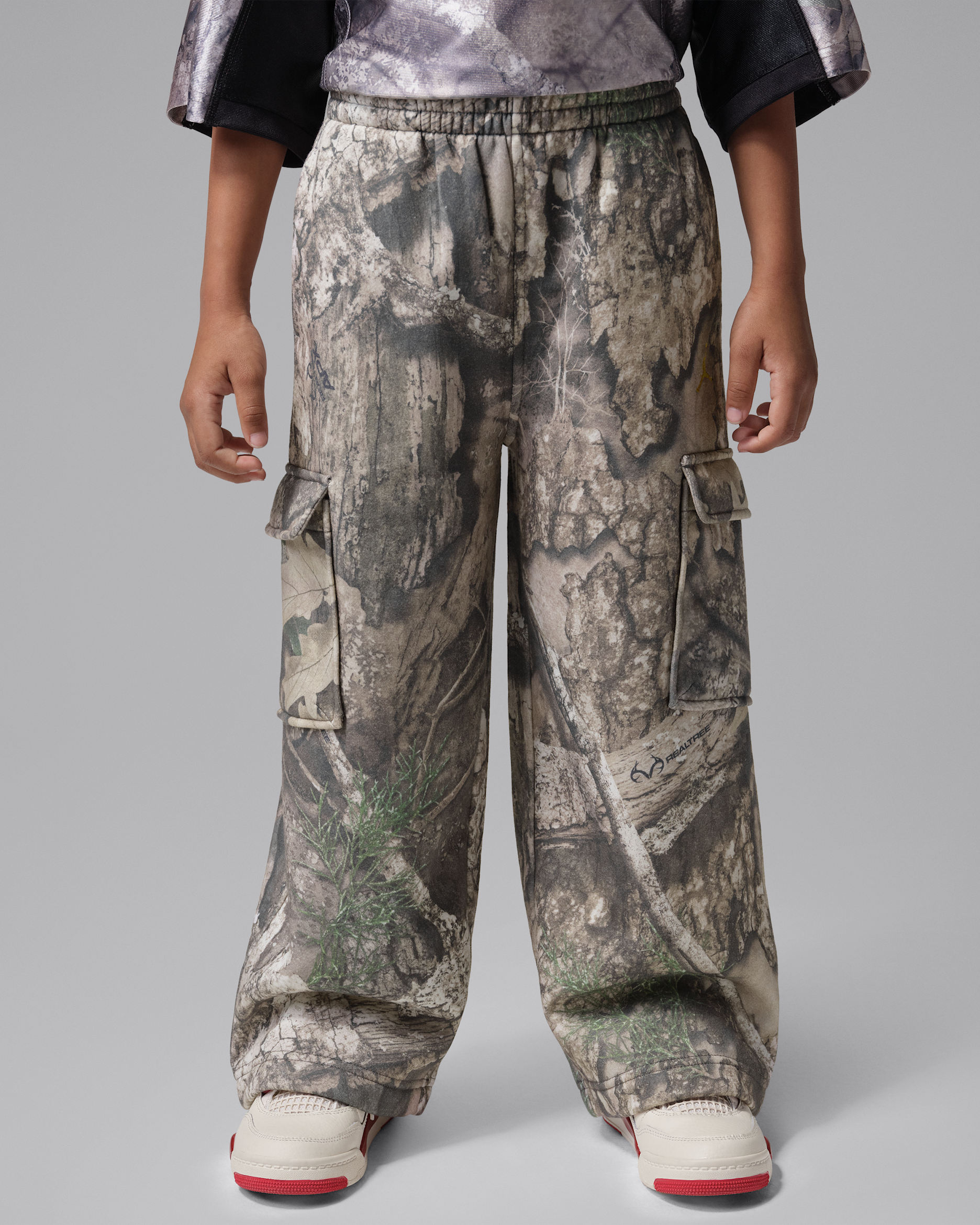 Pants estampados Jordan Brooklyn Realtree para niños talla pequeña - Cisne