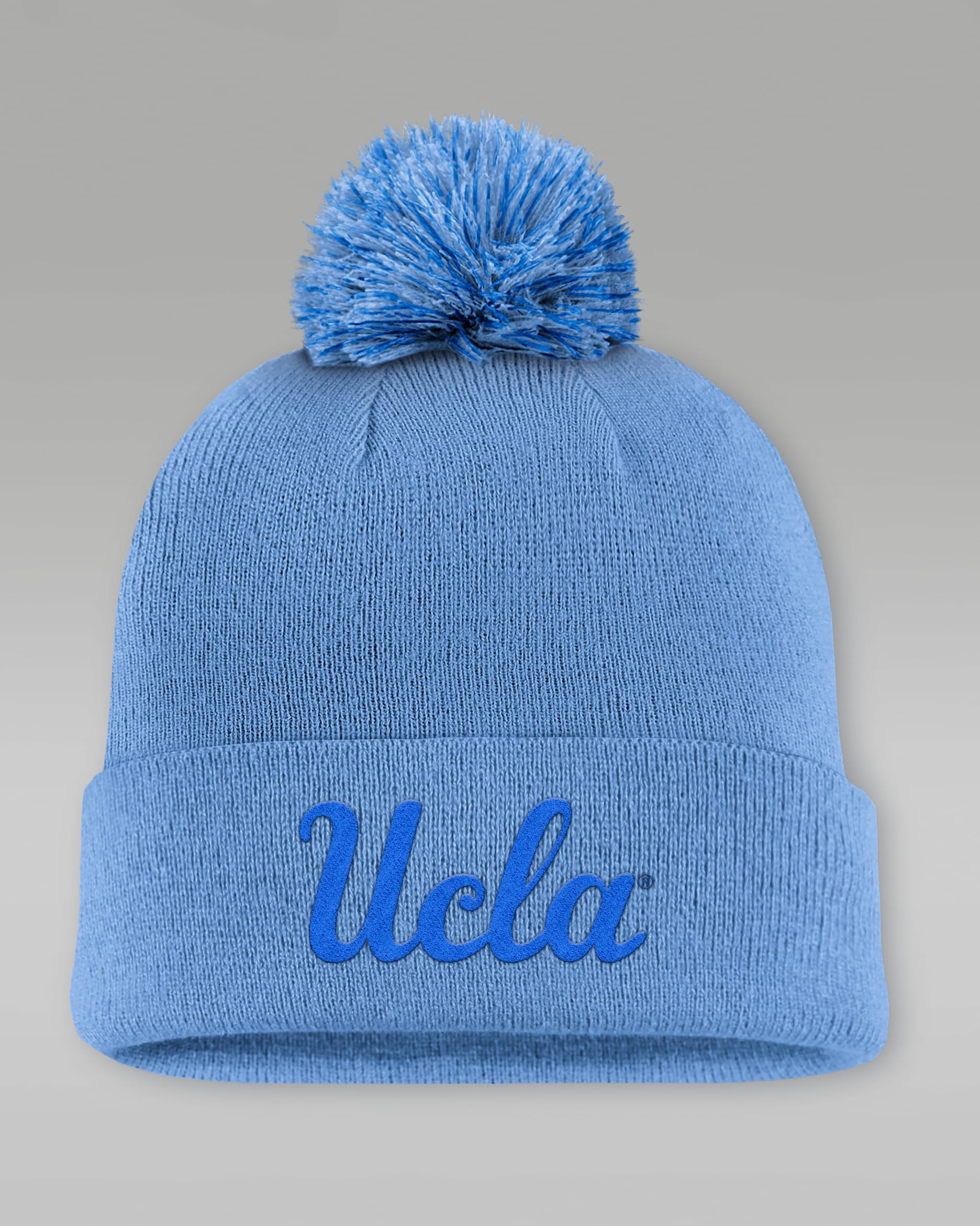 Gorro con dobladillo y pompón universitario Jordan Brand para hombre UCLA Primetime Campus Toned - Azul claro