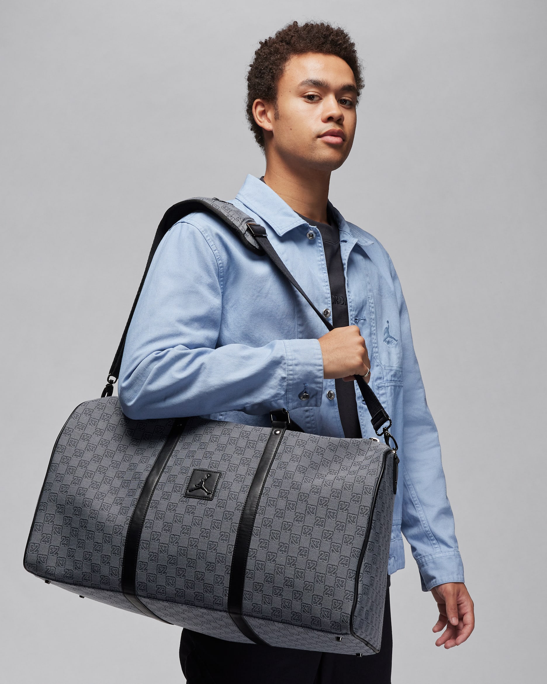 Jordan Monogram Duffle Bag (40L) - Dark Smoke Grey