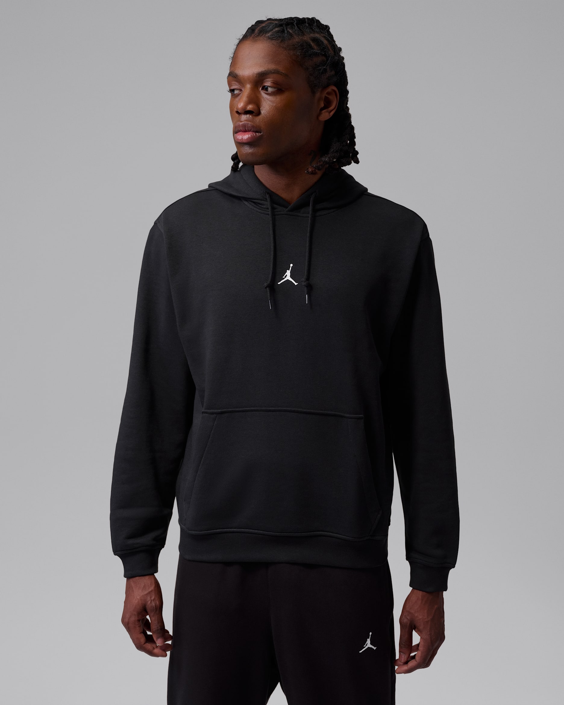 Jordan Sport Crossover Men's Dri-FIT Fleece Pullover Hoodie - Black