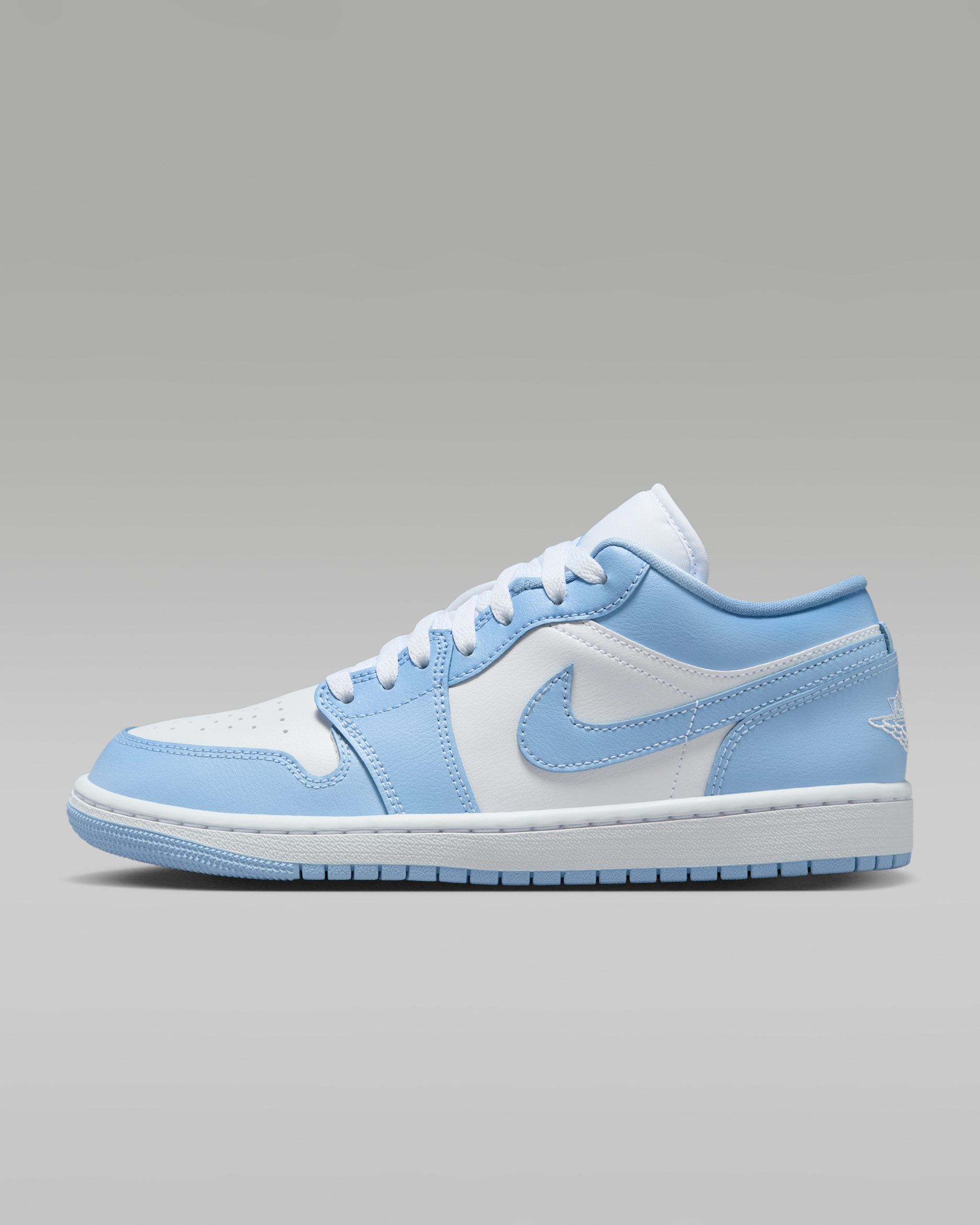 Air Jordan 1 Low Women's Shoes - White/Aluminum