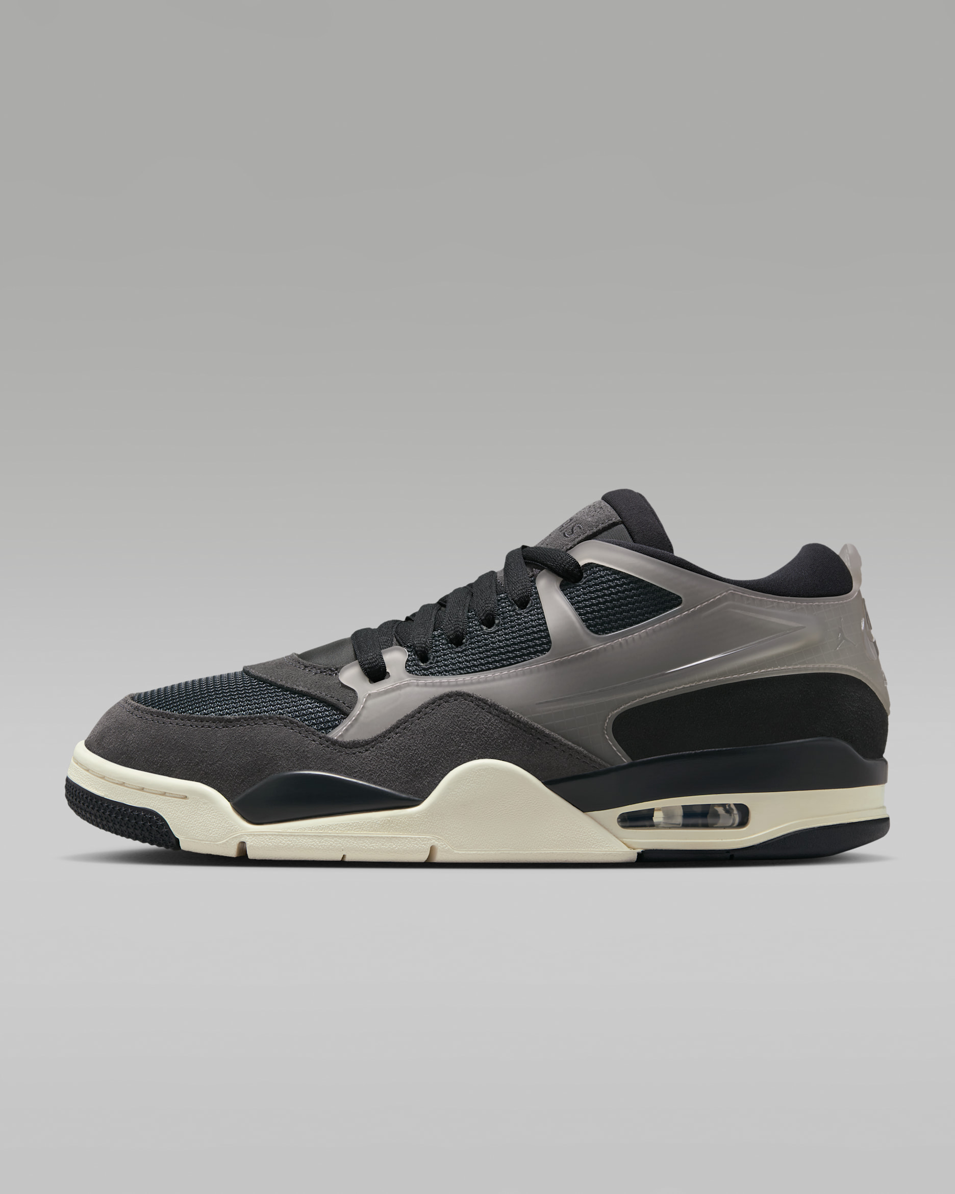 Paris Saint-Germain x Air Jordan 4 RM Men's Shoes - Off Noir/Anthracite/Sail/Particle Rose