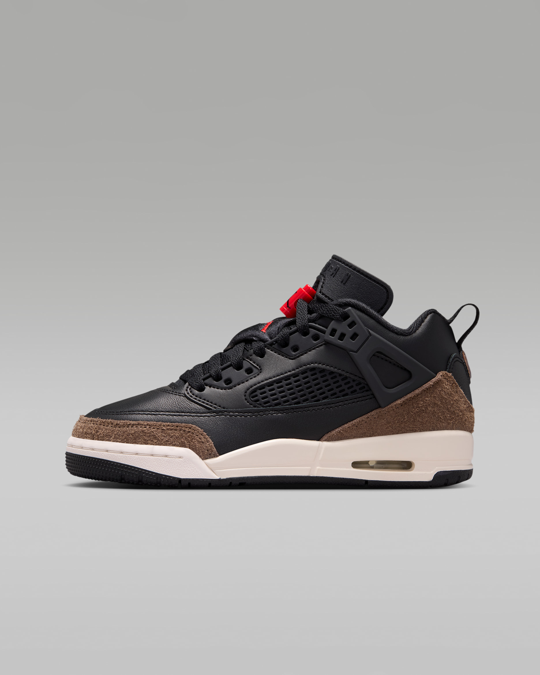 Jordan Spizike Low cipő nagyobb gyerekeknek - Fekete/Palomino/Phantom/University Red