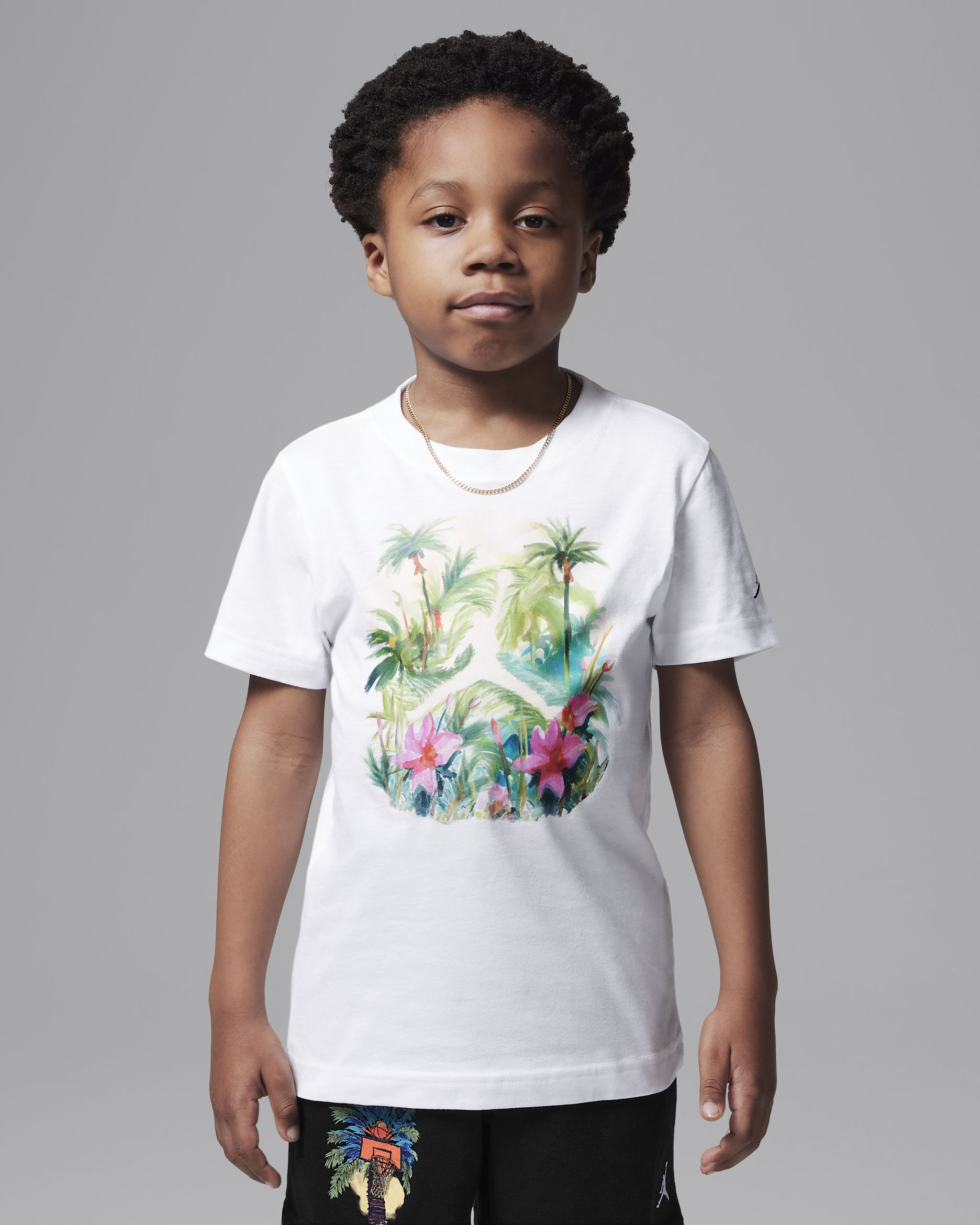 Jordan Flight Essentials Little Kids' Poolside Jumpman T-Shirt - White