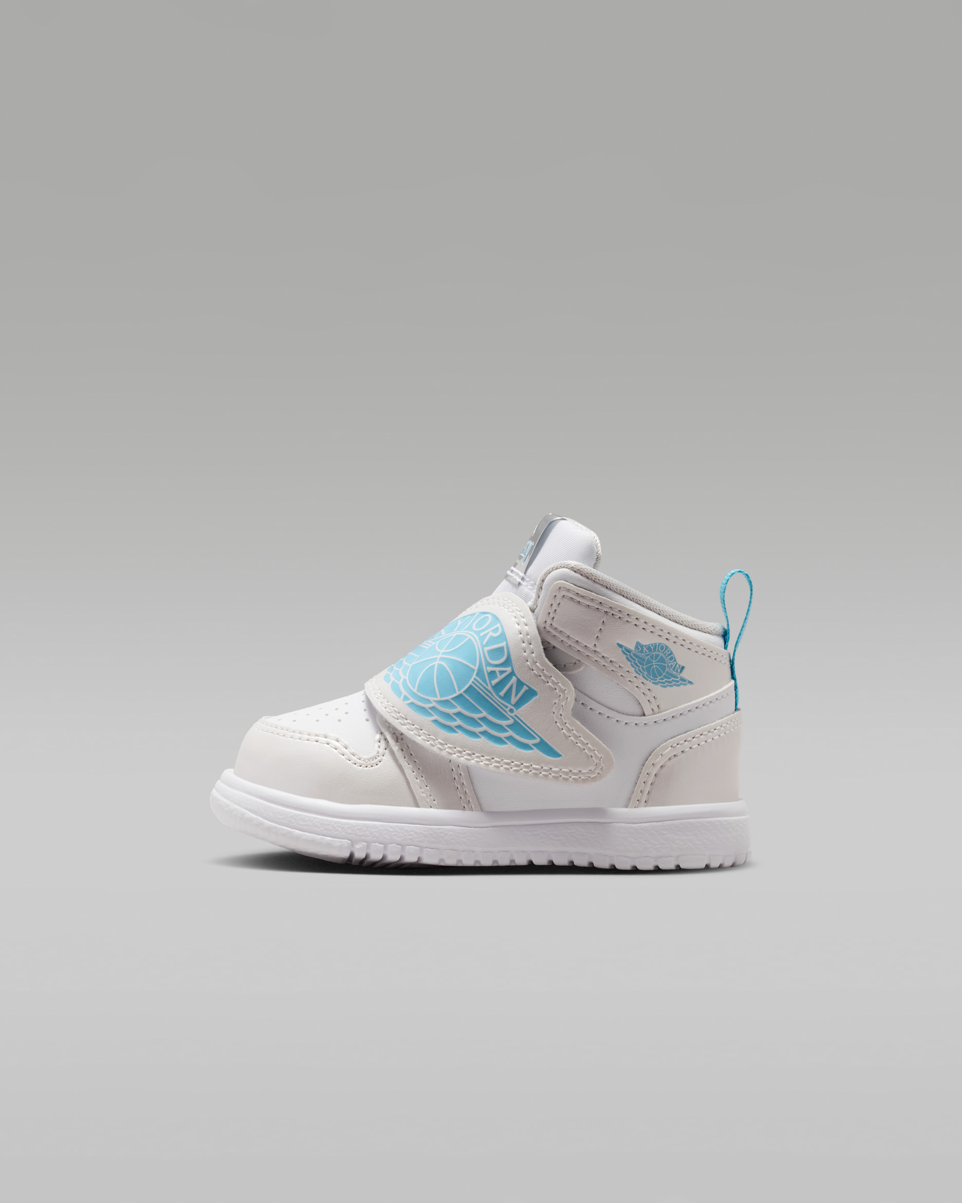 Chaussures Sky Jordan 1 pour bébé et tout-petit - Photon Dust/Flat Pewter/Noir/Blue Chill