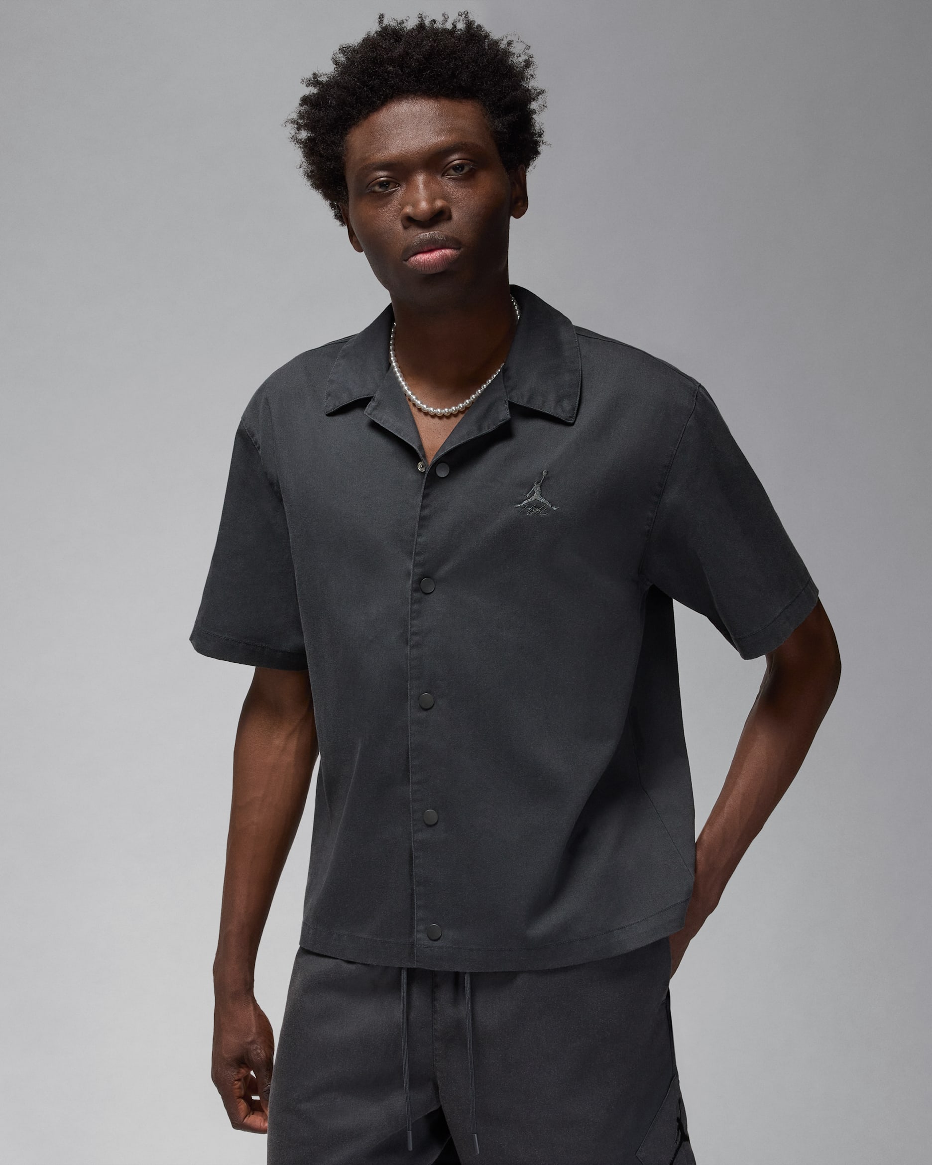 Jordan Essentials Statement Erkek Üstü - Dark Smoke Grey