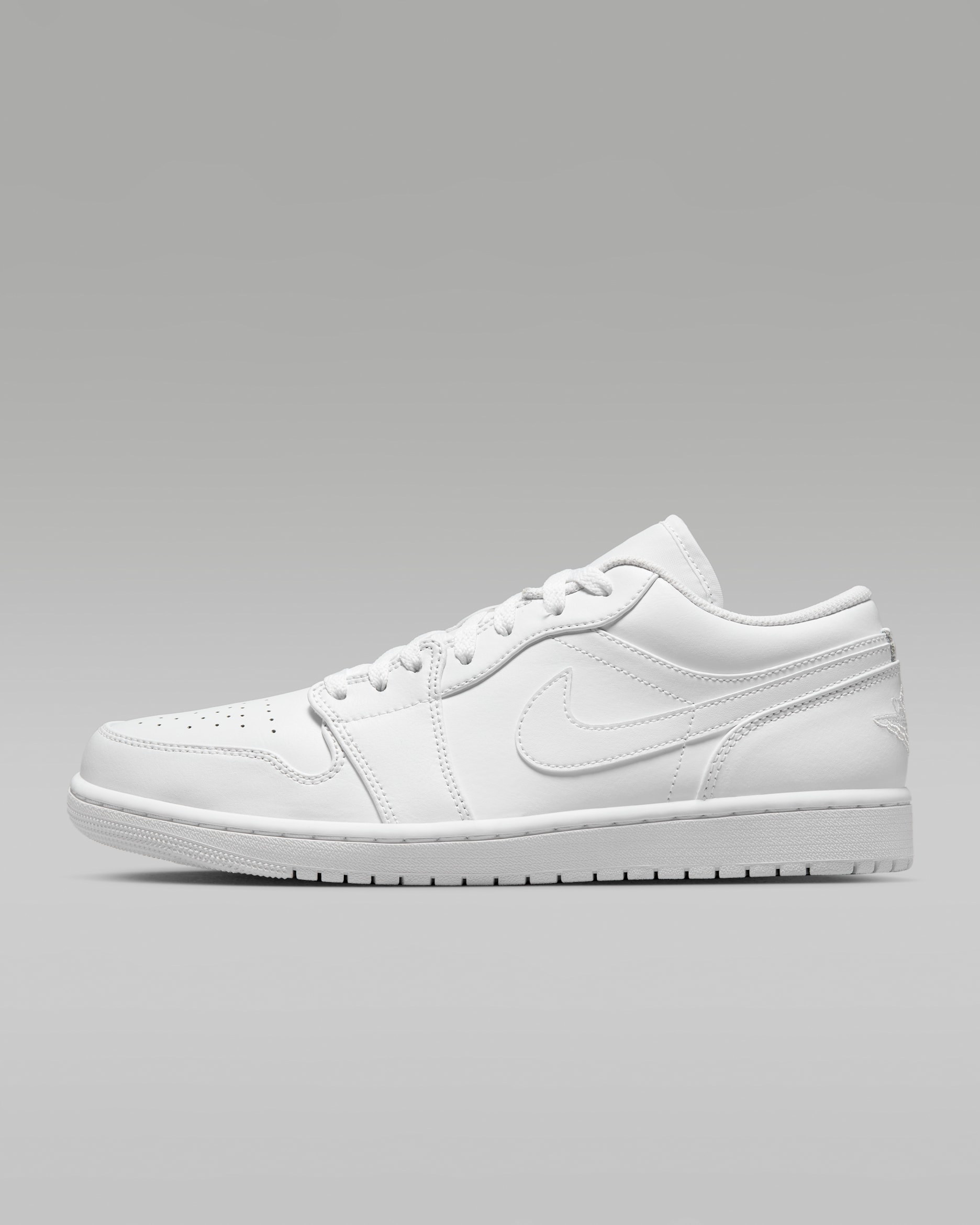 Air Jordan 1 Low Men's Shoes - White/White/White