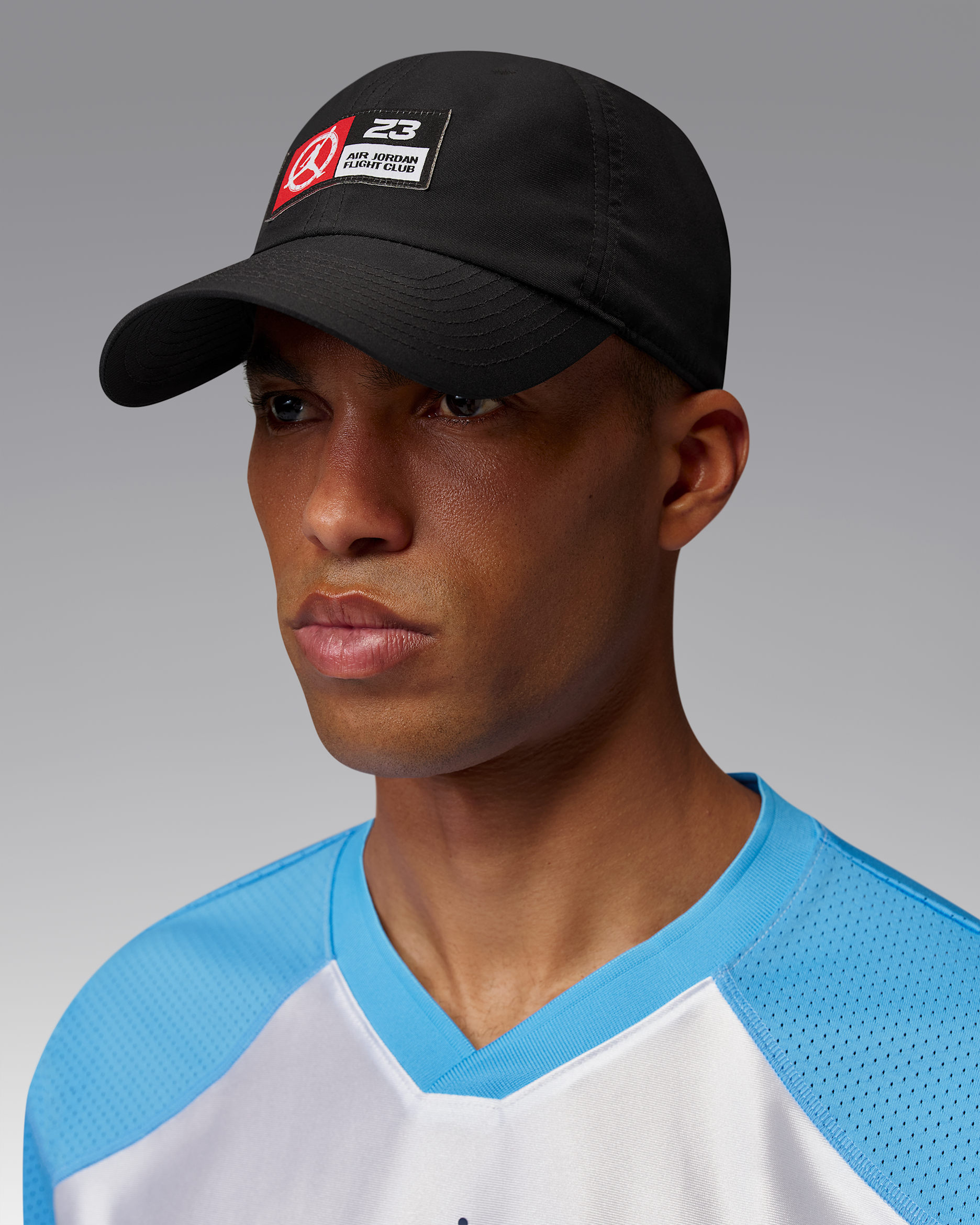 Jordan Flight Club Unstructured Flat Bill Hat - Black