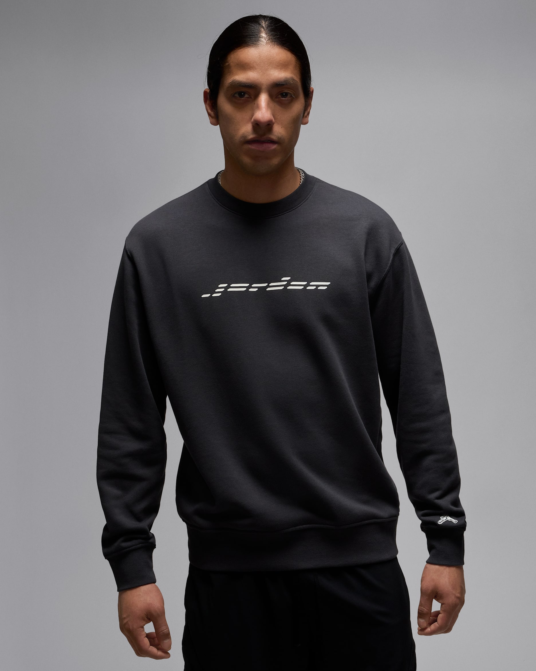 Sudadera de cuello redondo para hombre Jordan Fleece - Antracita