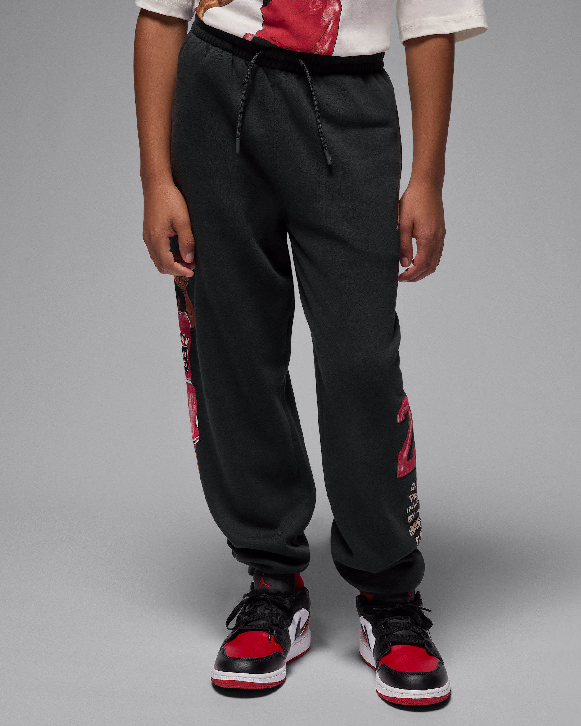 Pants de tejido Fleece Sketch para niños talla grande Jordan - Sombrío apagado