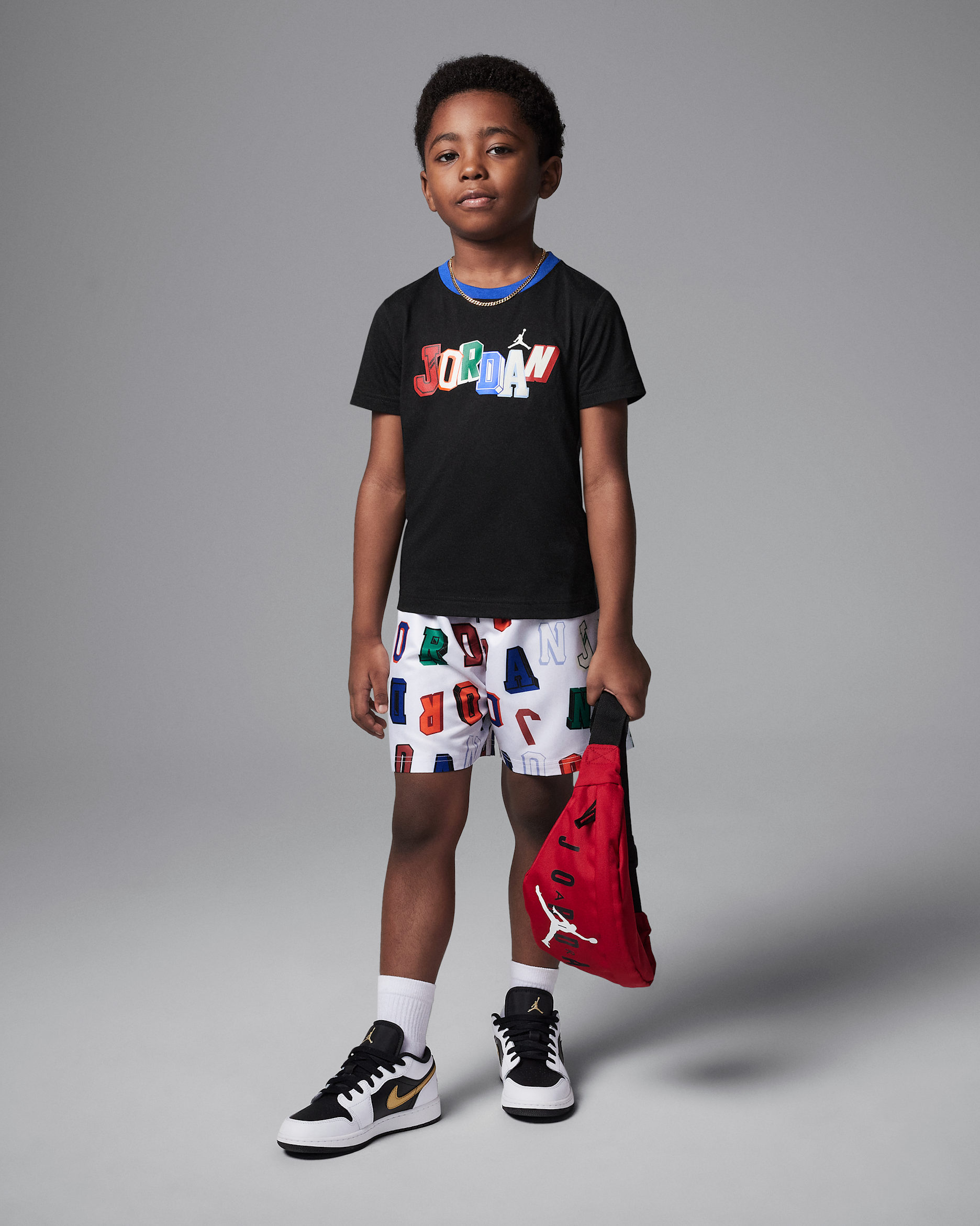 Conjunto de shorts de dos piezas para niños talla pequeña Jordan Court of Legends - Vela