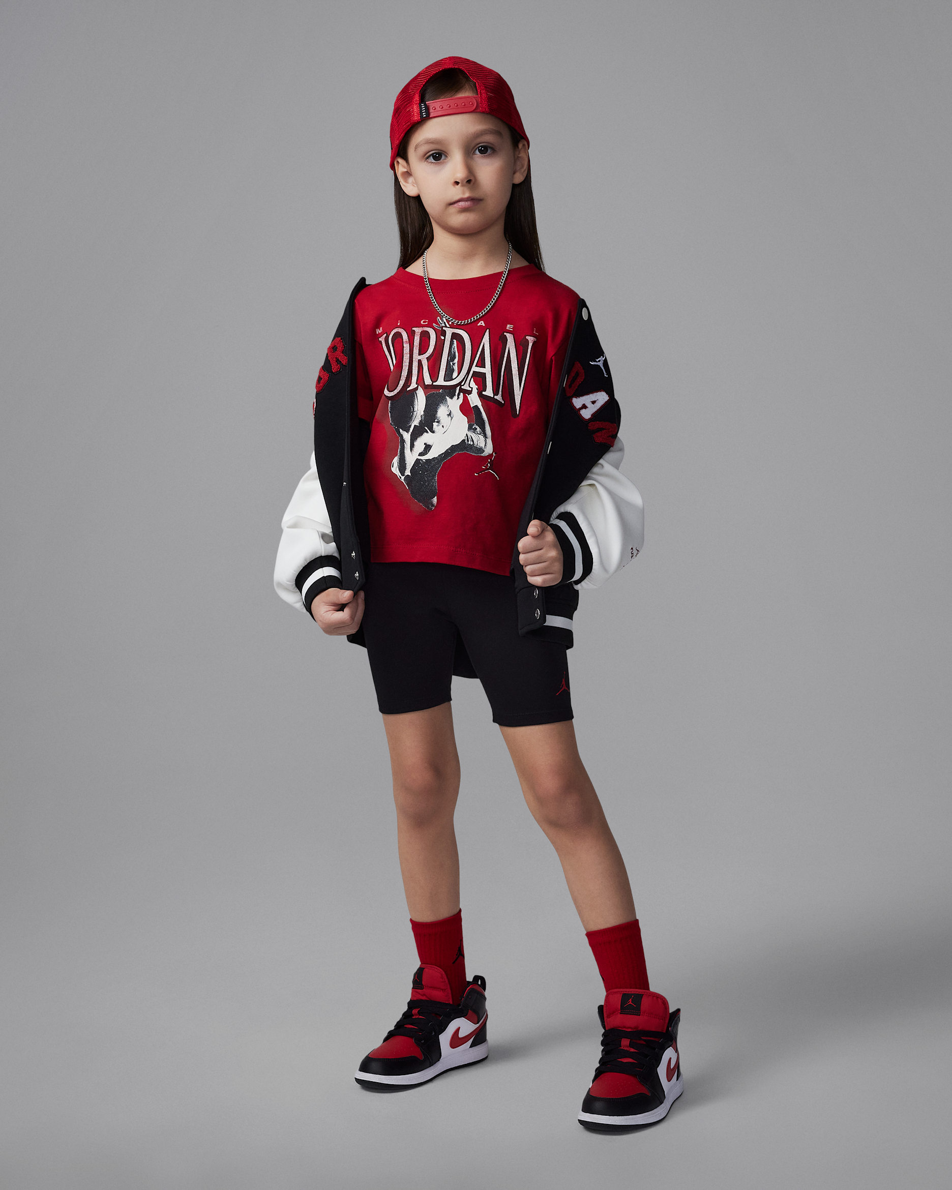 Jordan Younger Kids' Retro 1984 2-Piece Bike Shorts Set - Black