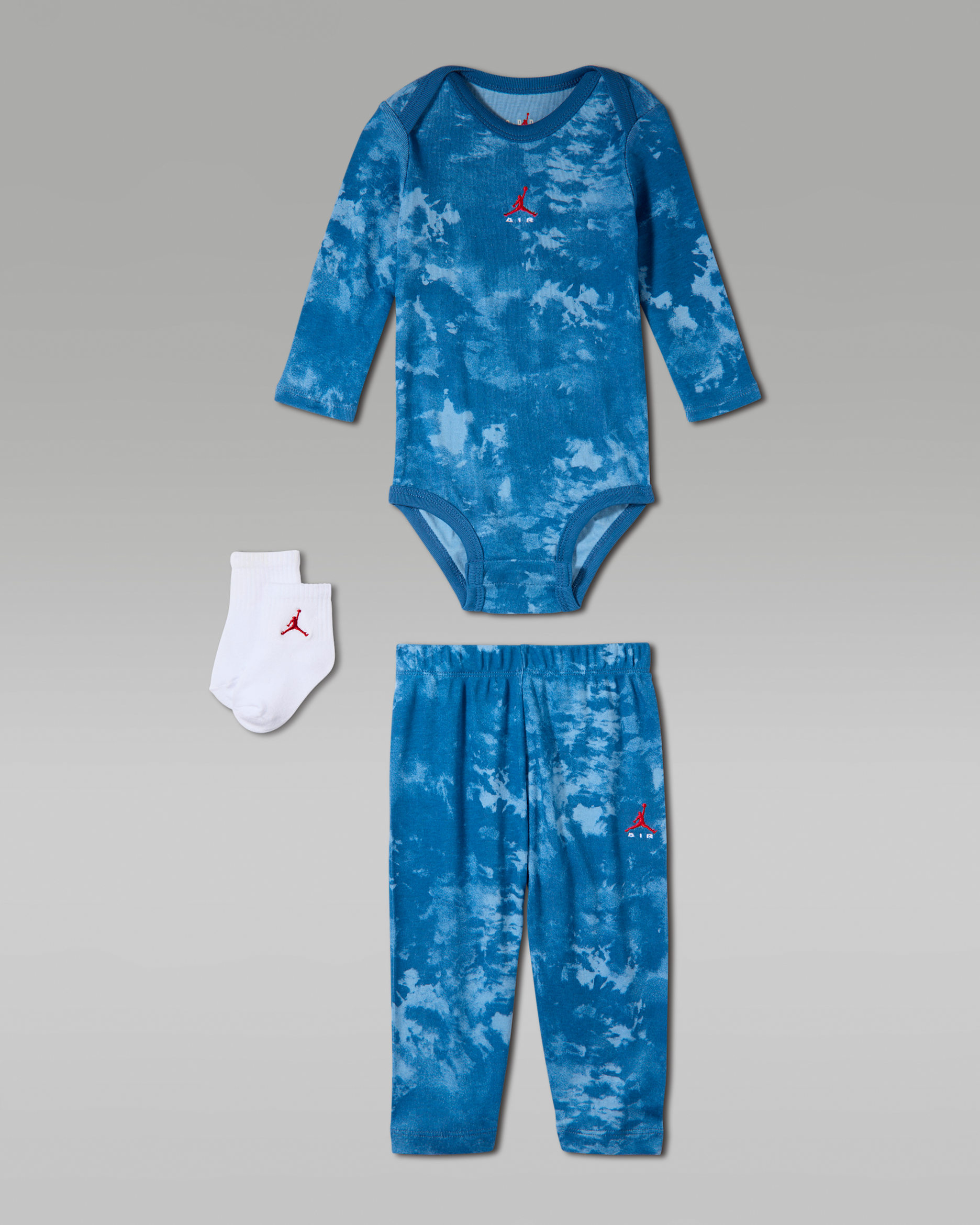 Jordan Baby Acid Wash 3-Piece Boxed Set - True Blue