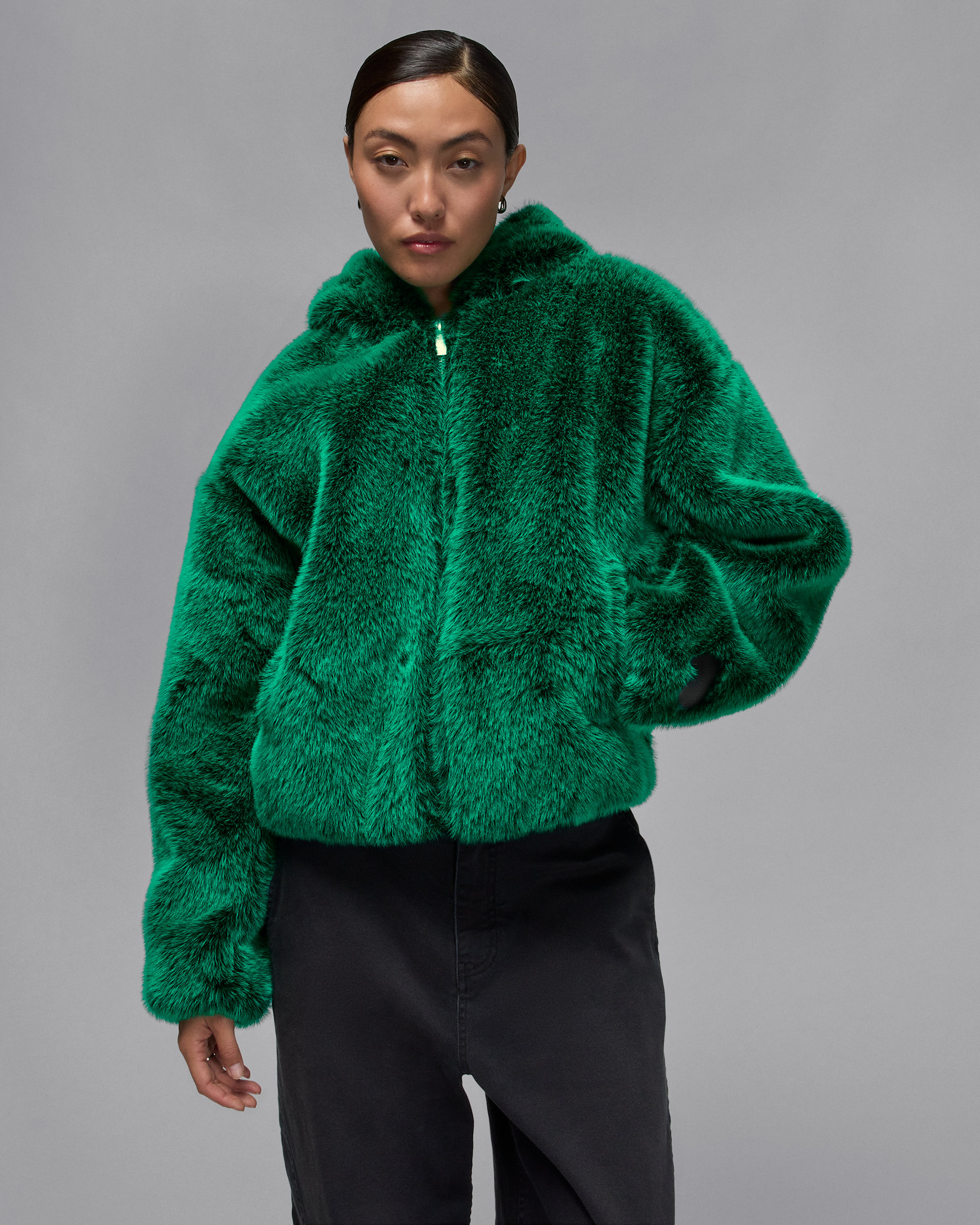 에어 조던 여성 후드 재킷 - 말라카이트