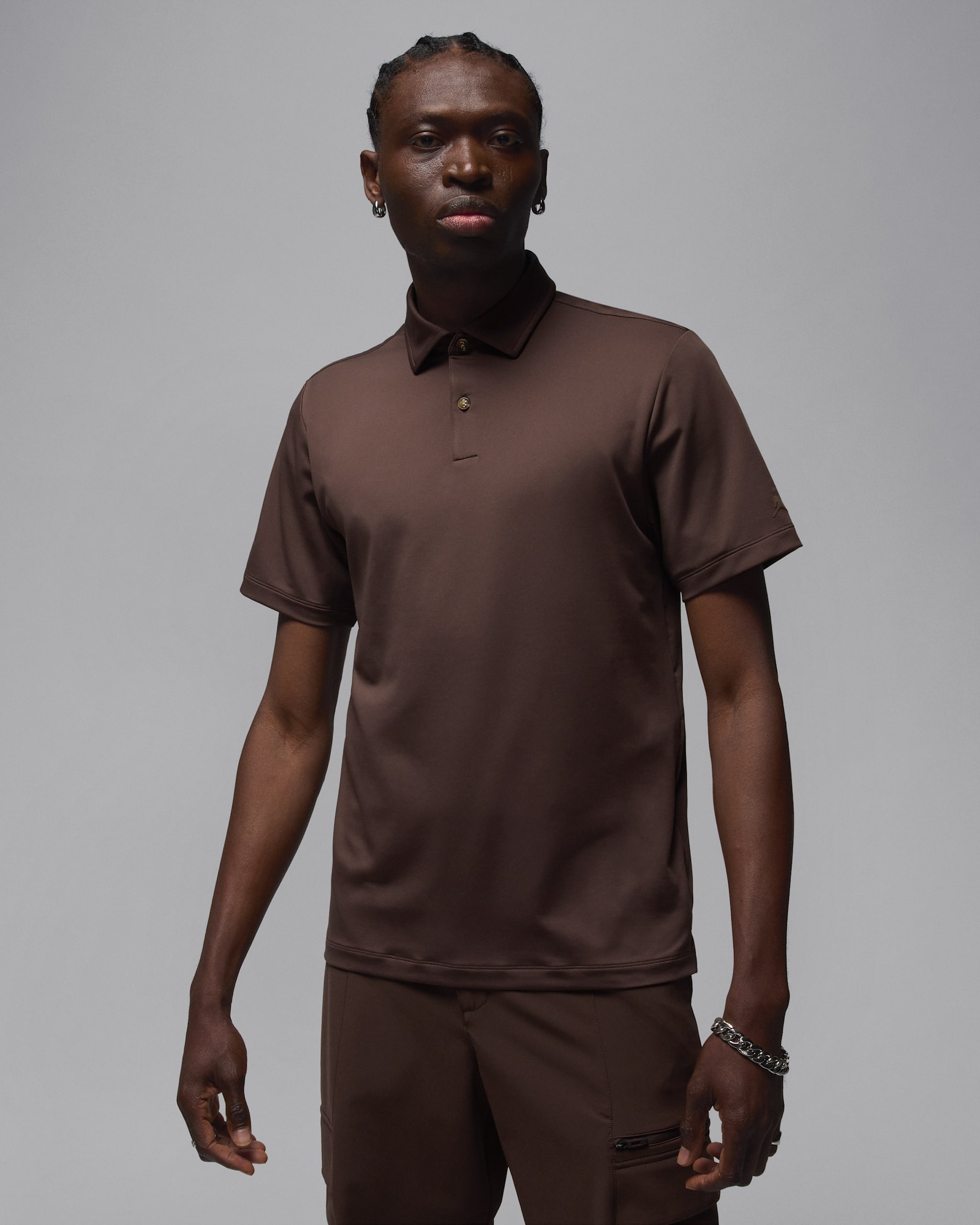 Jordan Sport Men's Golf Polo - Baroque Brown/Baroque Brown