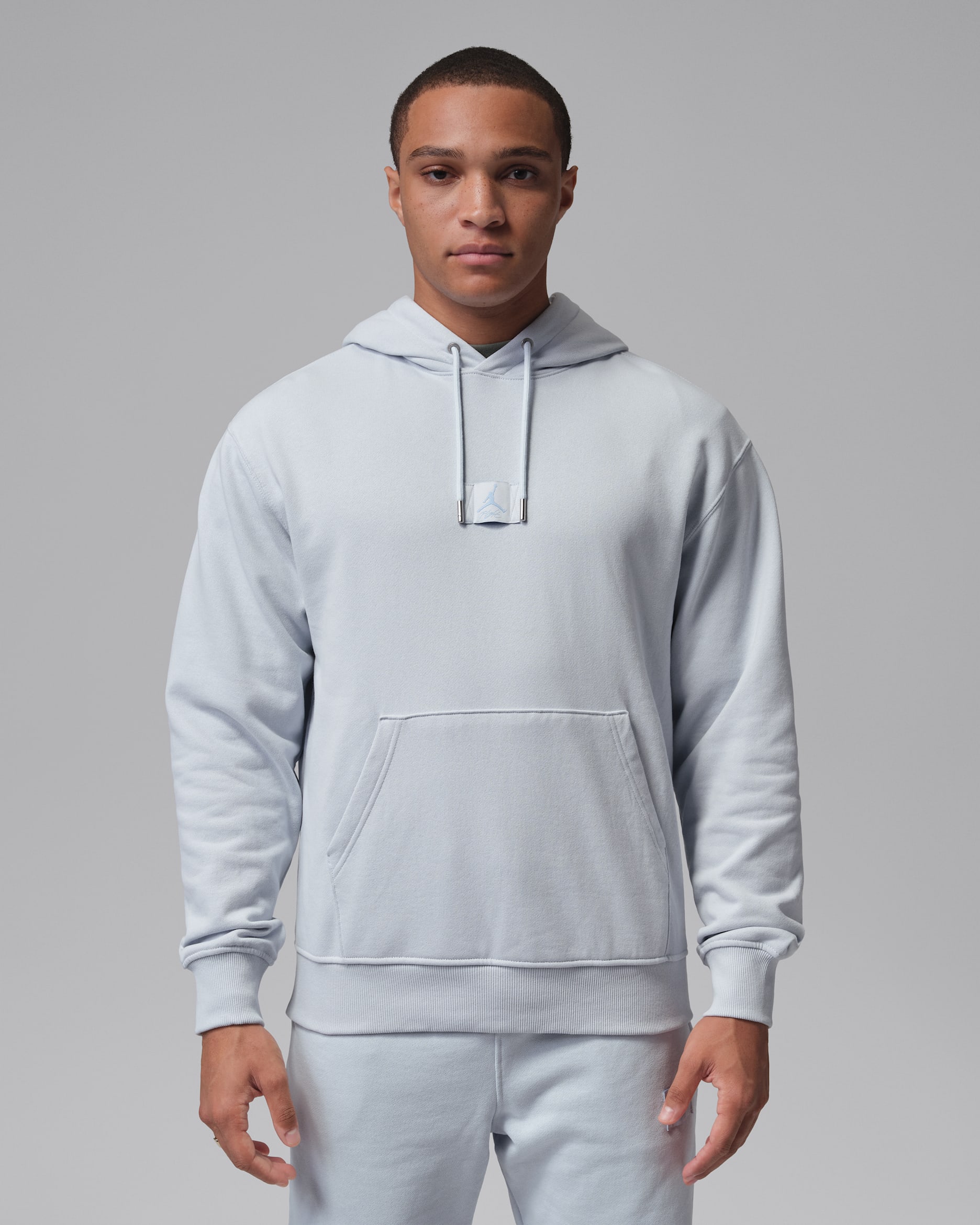 Pánská mikina Jordan Flight Fleece s kapucí - Aura/Psychic Blue