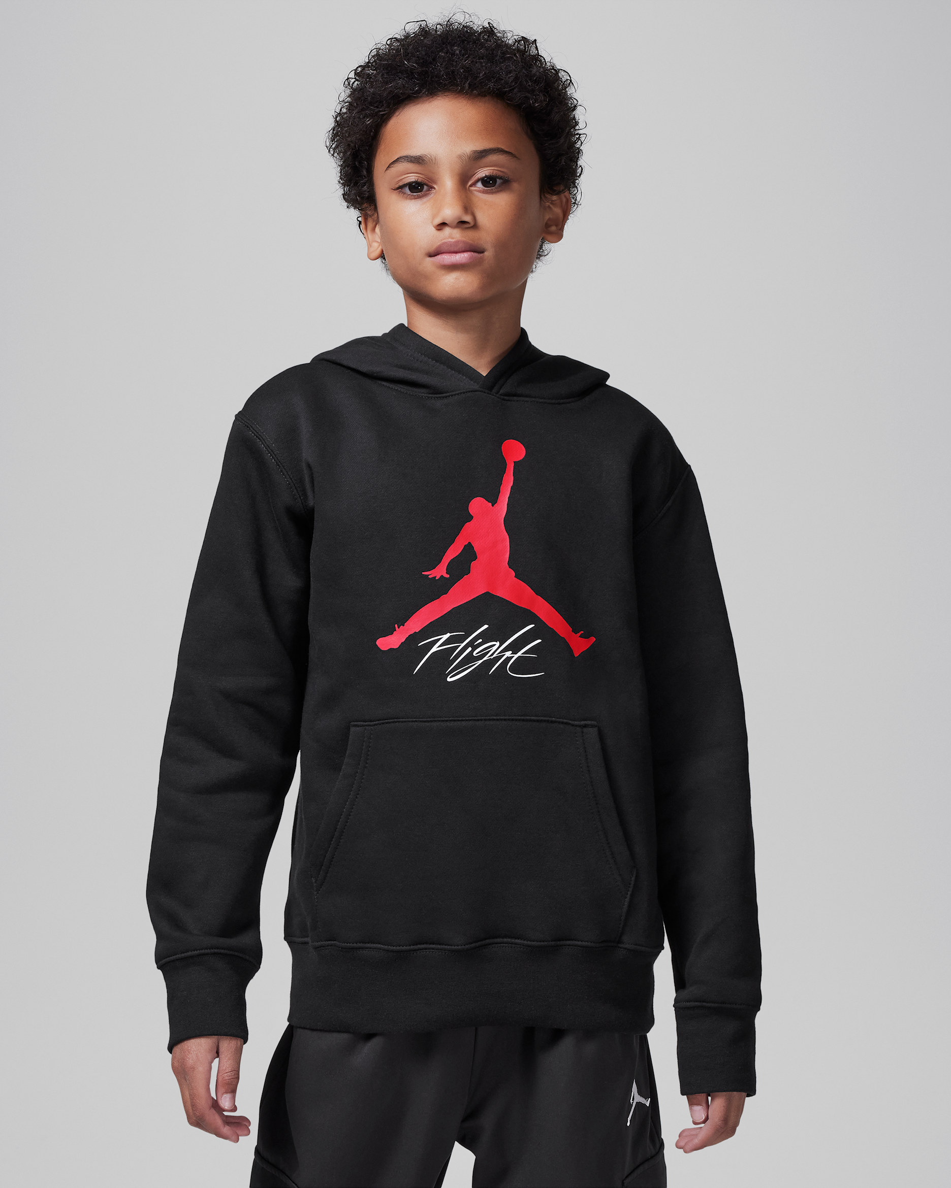 Sudadera sin cierre Jumpman Baseline para niños talla grande Jordan - Negro
