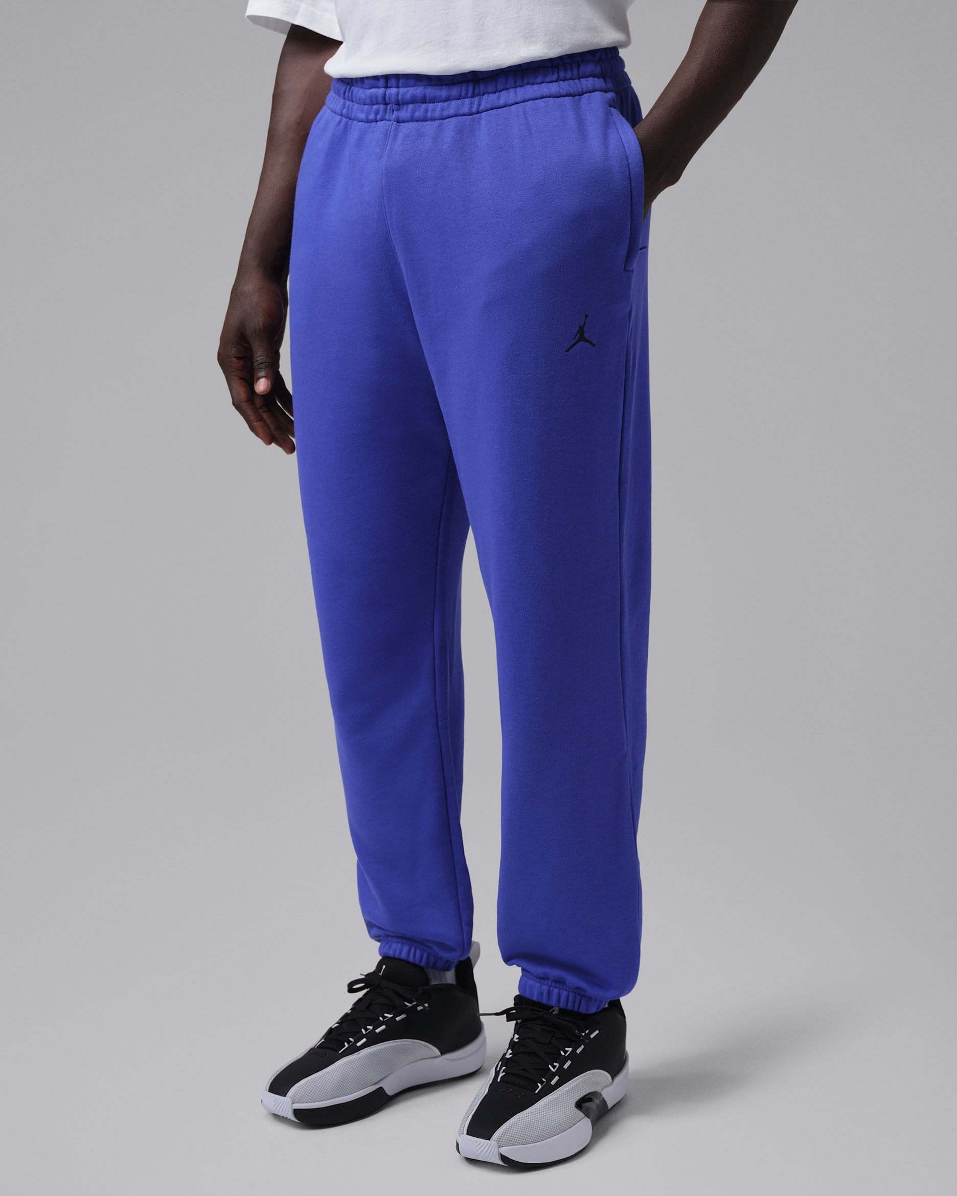 Jordan Sport Crossover Men's Dri-FIT Fleece Trousers - Light Concord