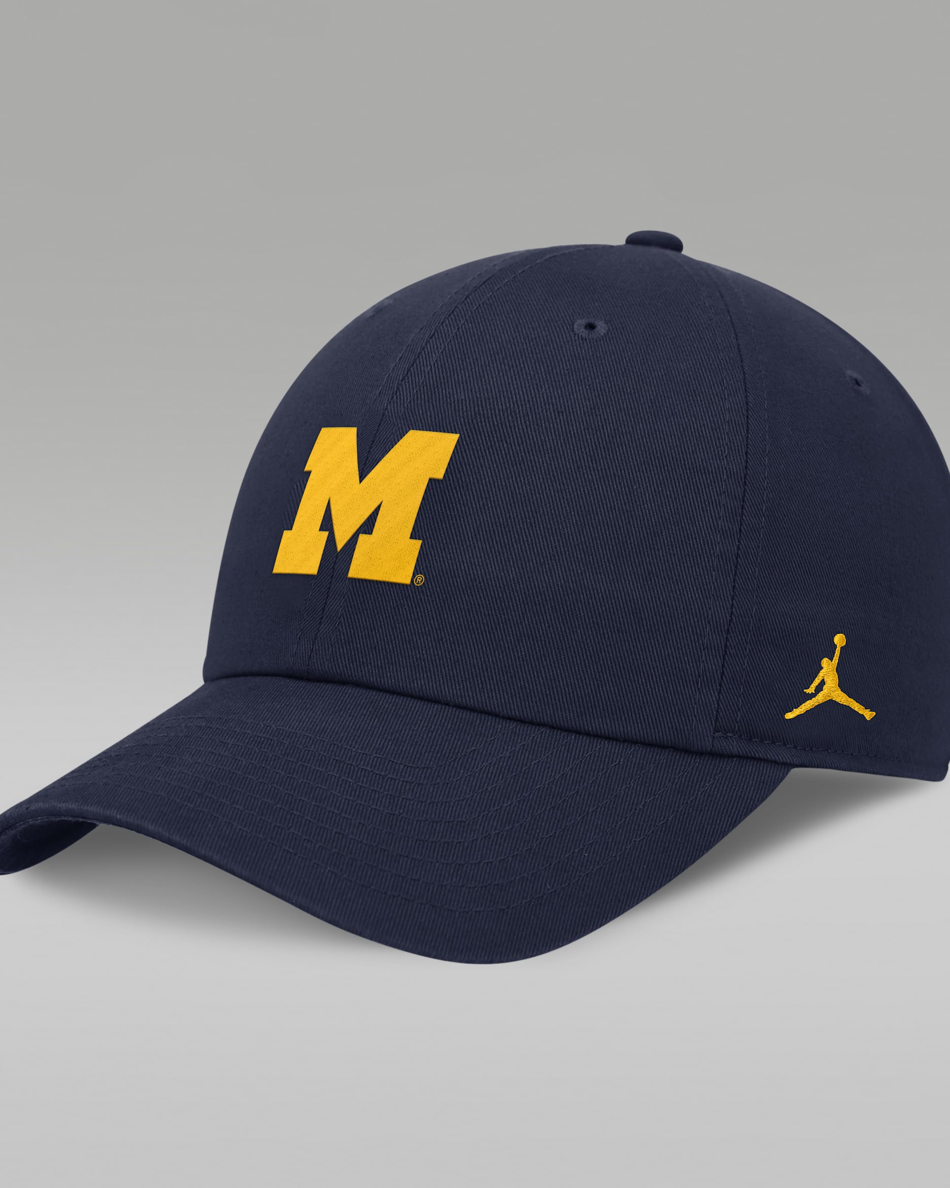 Gorra universitaria marca Jordan ajustable para hombre Michigan Classic Club - Azul marino