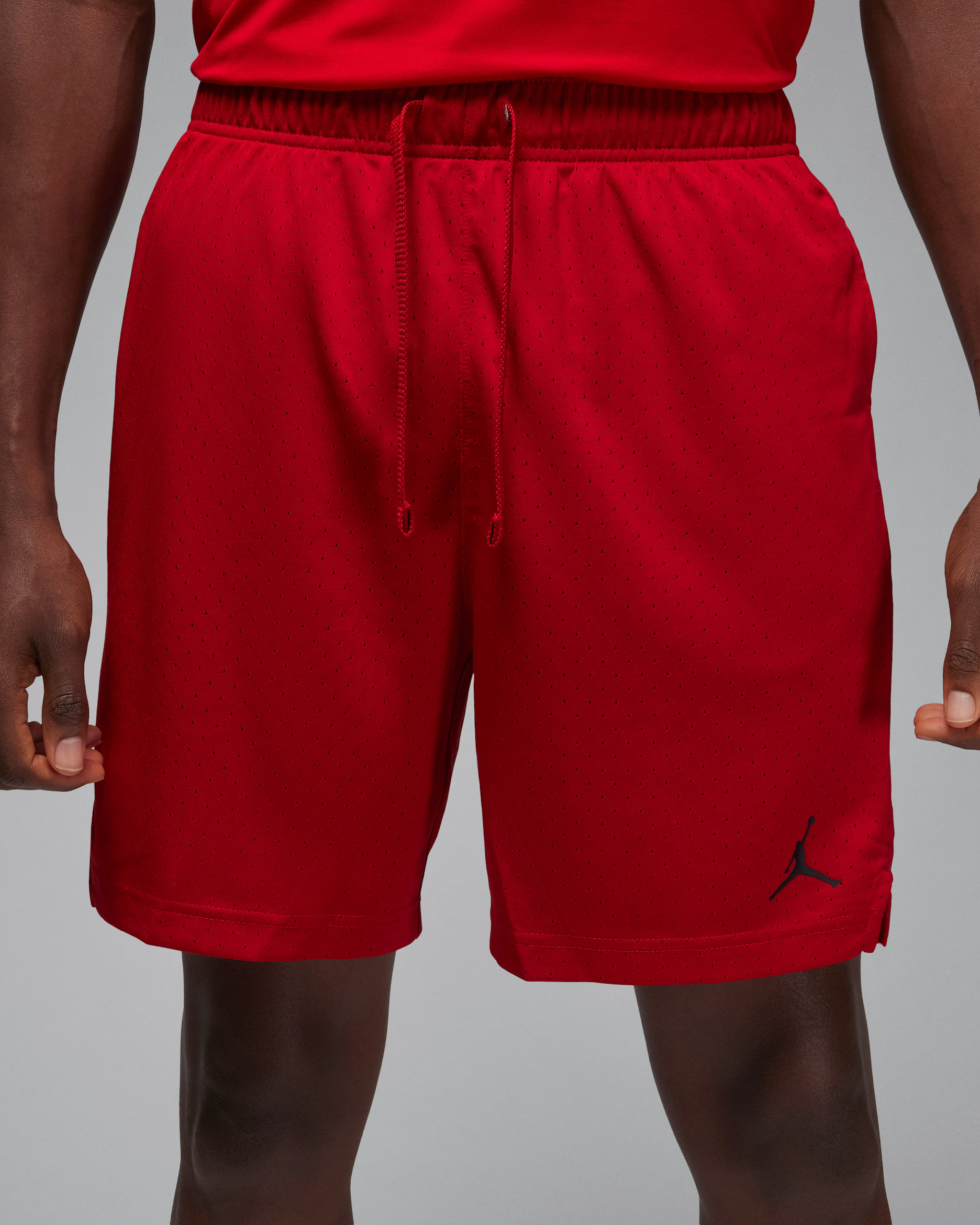 Jordan Sport Dri-FIT Mesh-Shorts für Herren - Gym Red/Schwarz