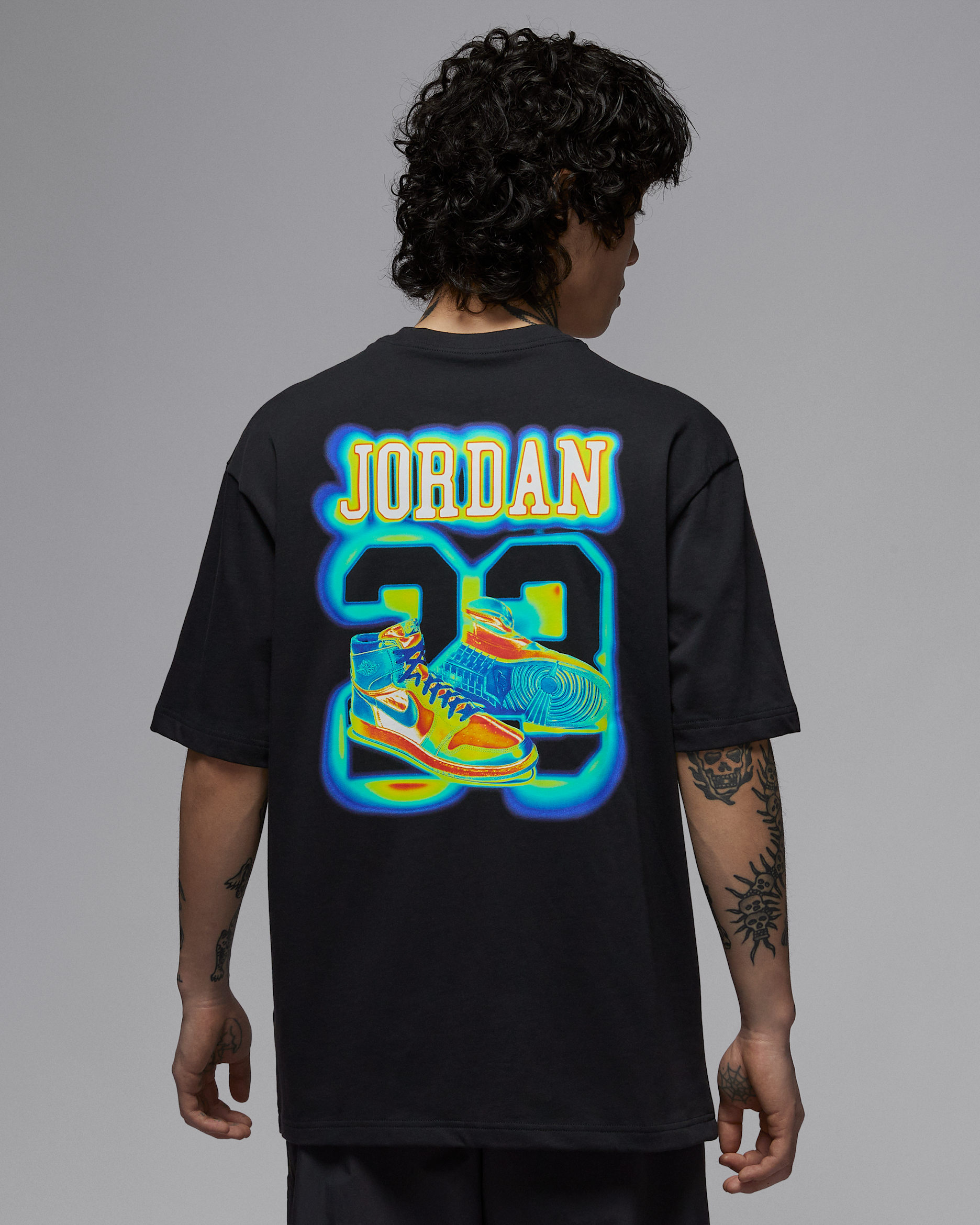 조던 브랜드 남성 티셔츠 - 블랙