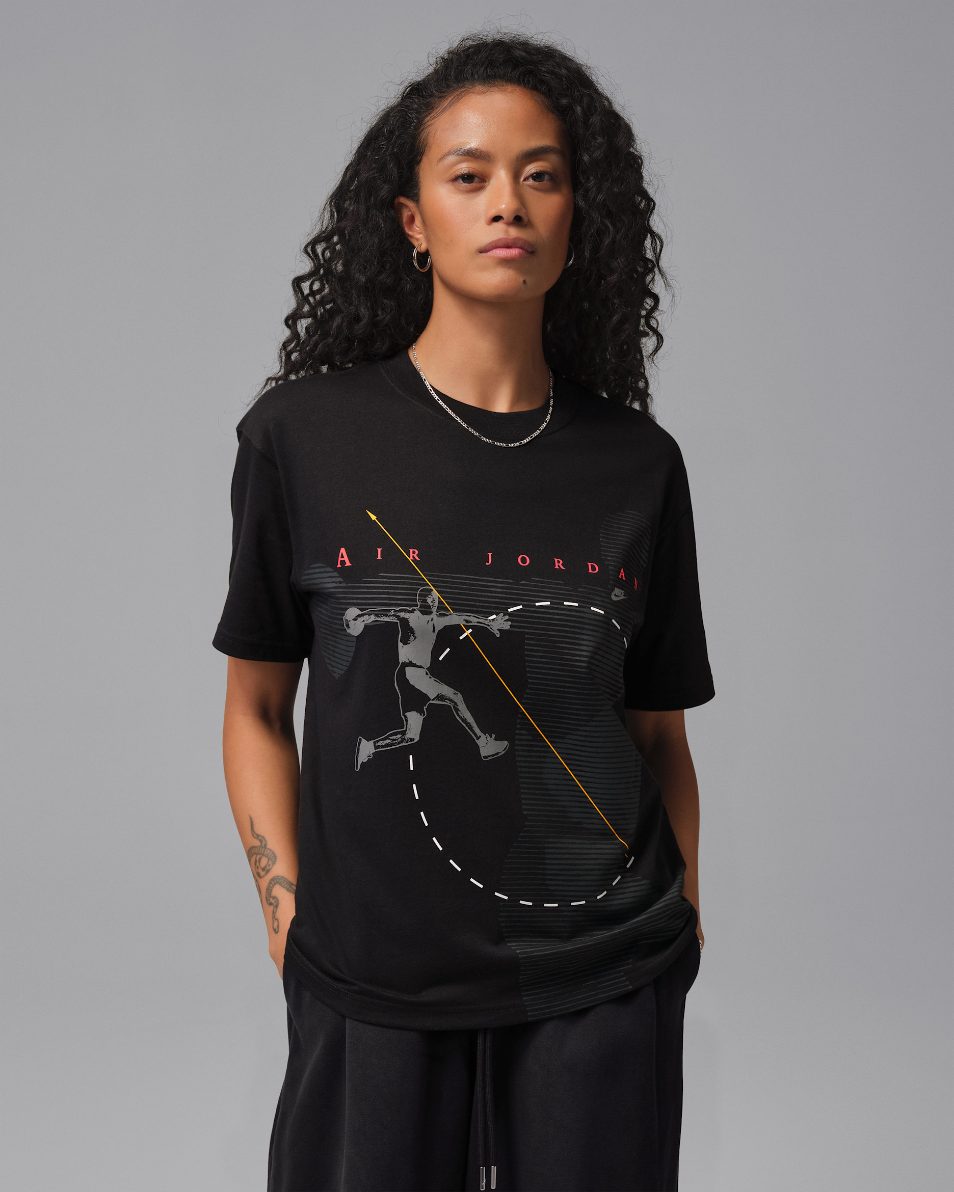Jordan Flight Women's Graphic T-Shirt - Black/Smoke Grey