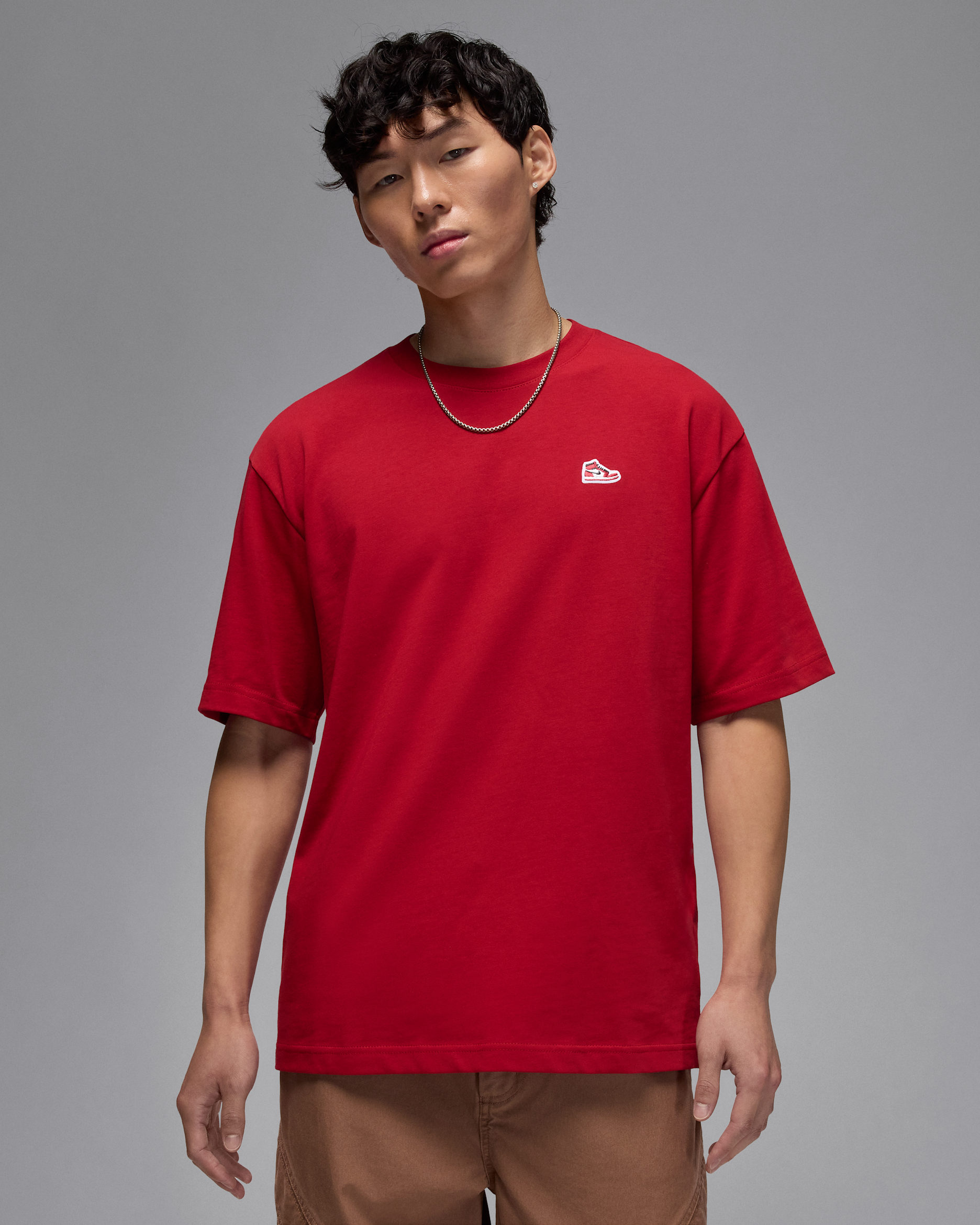 Jordan Brand Sneaker-T-Shirt mit Patch (Herren) - Gym Red/Schwarz