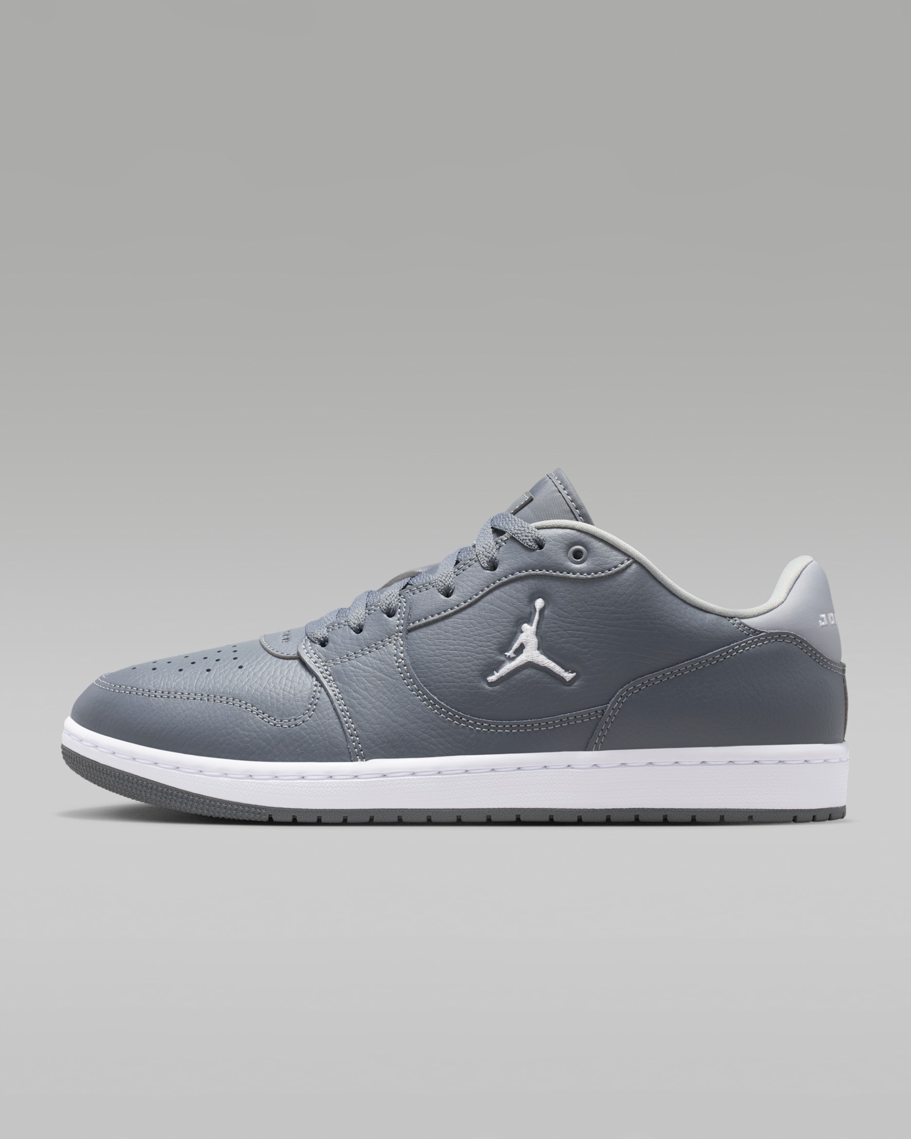Jordan Court Connect Low Men's Shoes - Smoke Grey/White/Light Smoke Grey