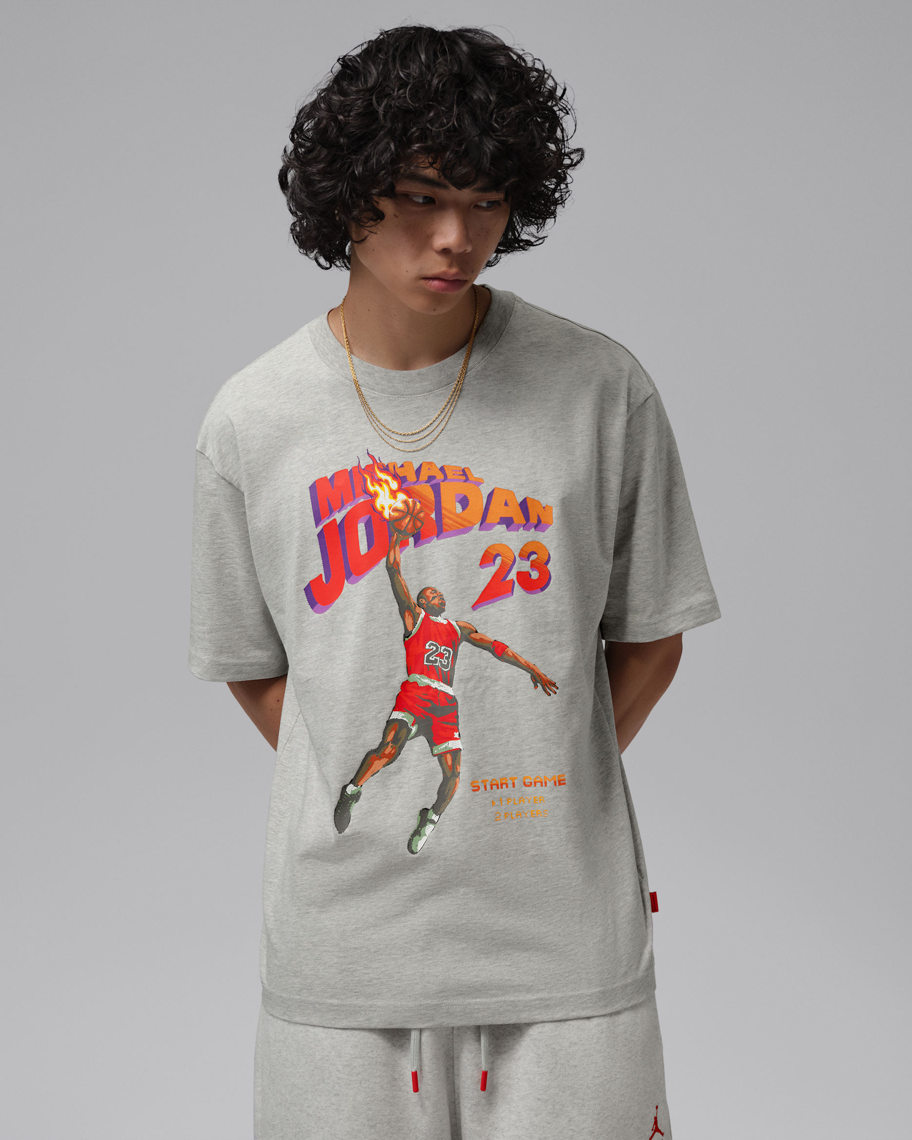 Jordan Brooklyn Men's Graphic T-Shirt - Grey Heather